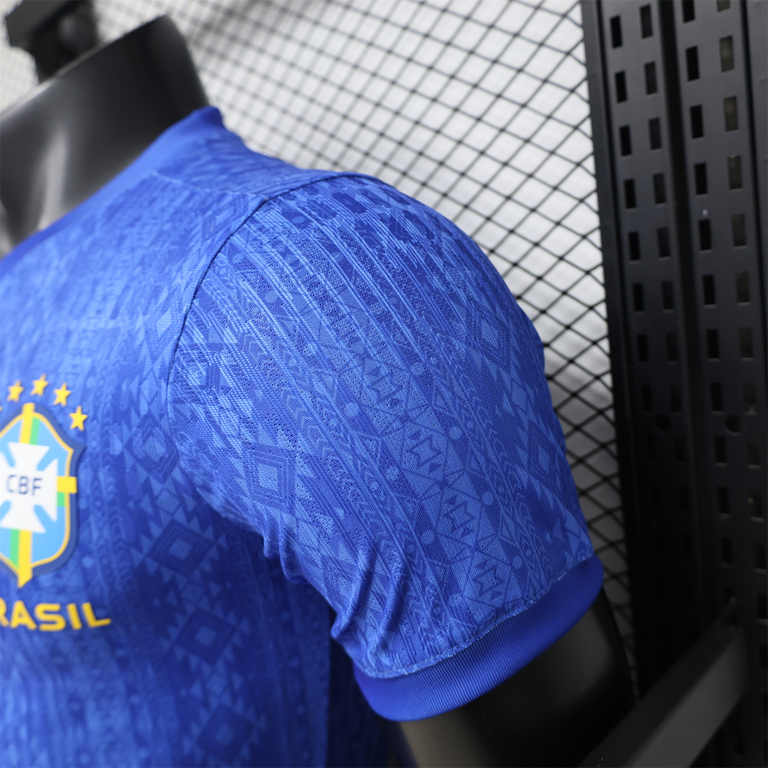 AlphaJersey-Brazil 2026 Diamond Texture Blue Special Jersey - Player Version