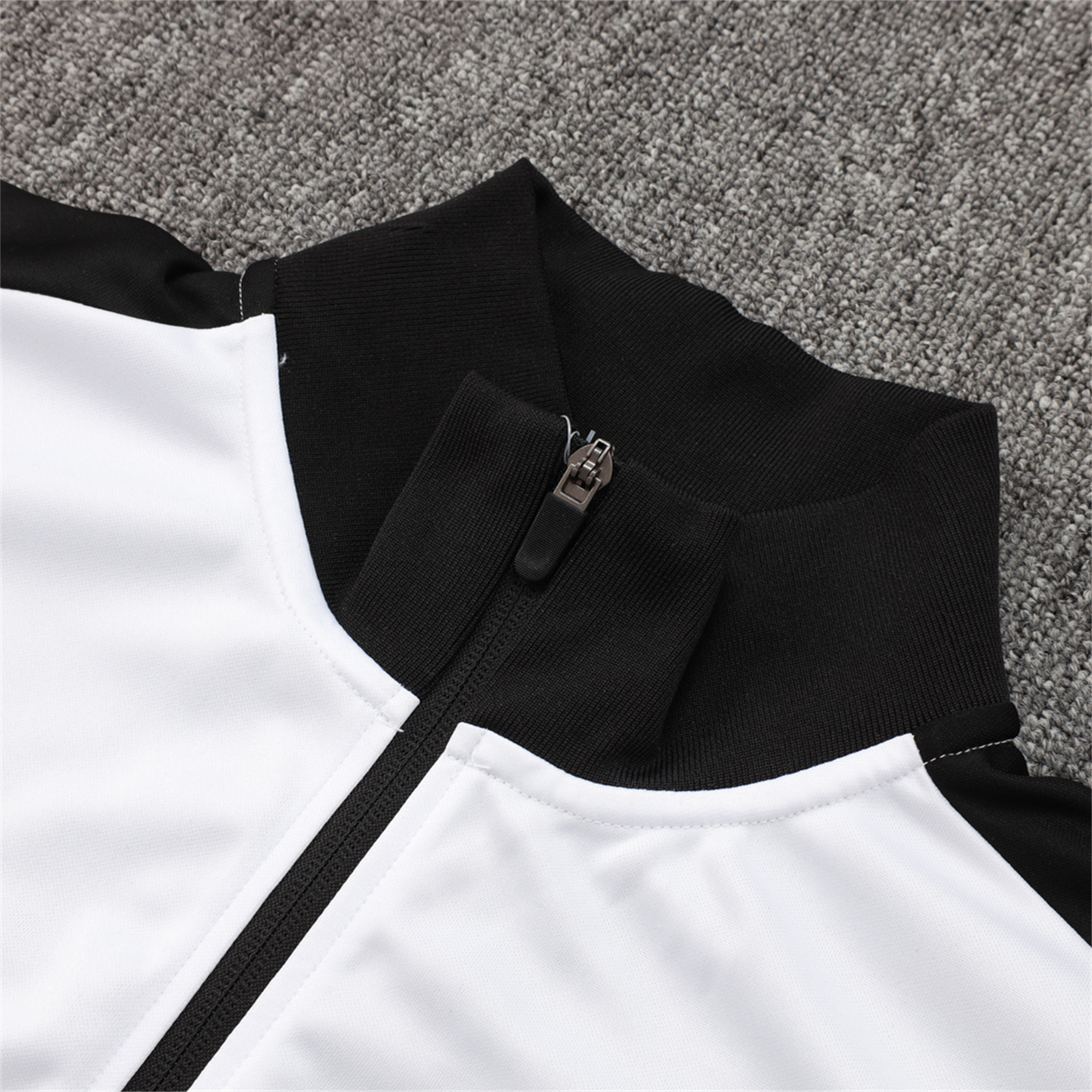 AlphaJersey-Corinthians 25-26 Jacket Training Tracksuit - White Jackets & Black Pants