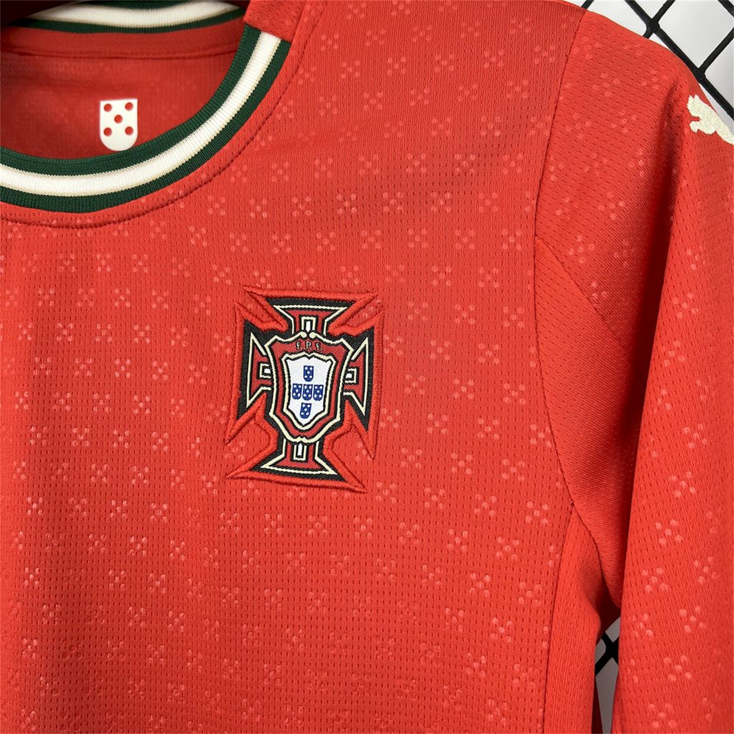 AlphaJersey-Portugal 2025-26 Home Long Sleeves Kids Kit