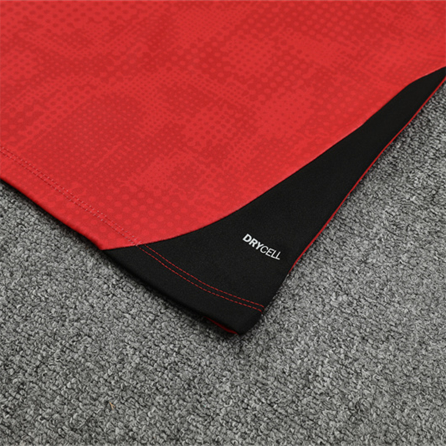 AlphaJersey-AC Milan 25-26 Long Sleeve Training Set - Red Top & Black Pants