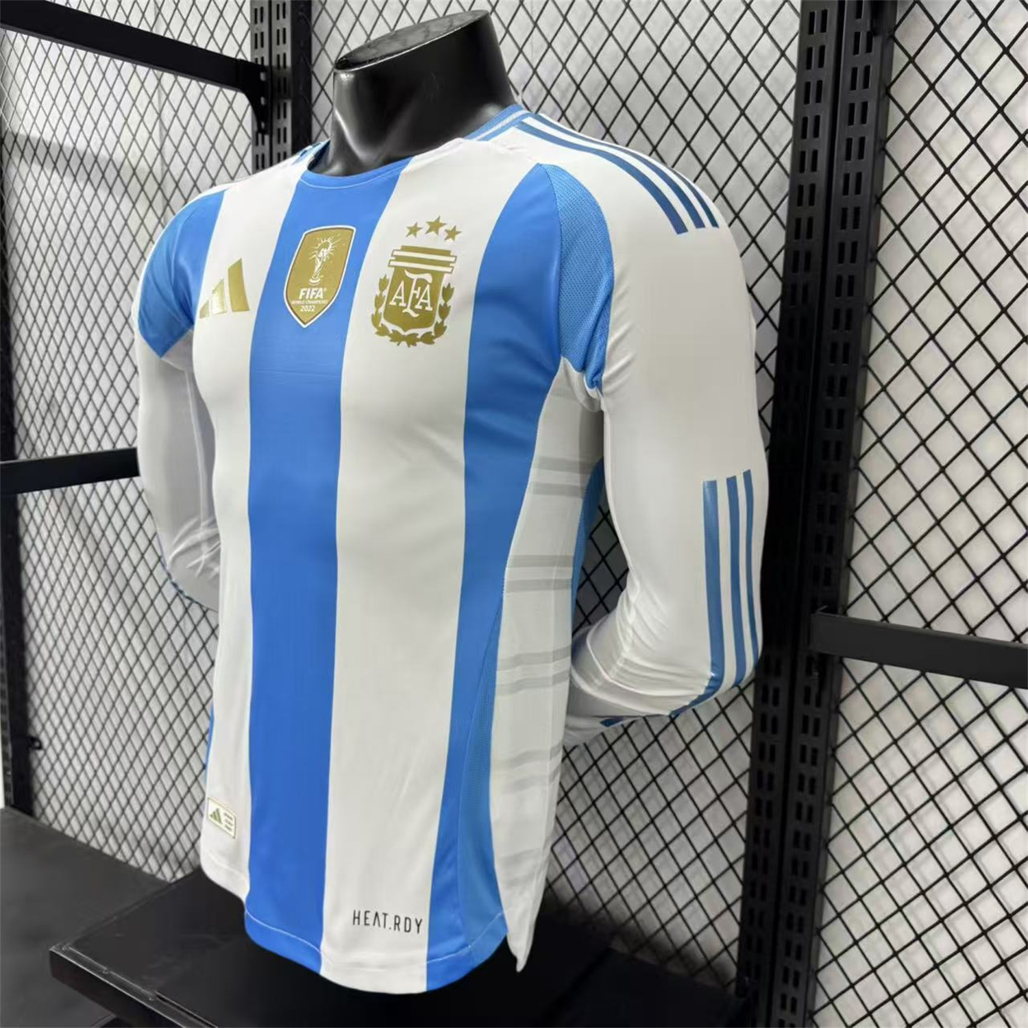 AlphaJersey-Argentina 2024 Home Long Sleeves Jersey - Player Version