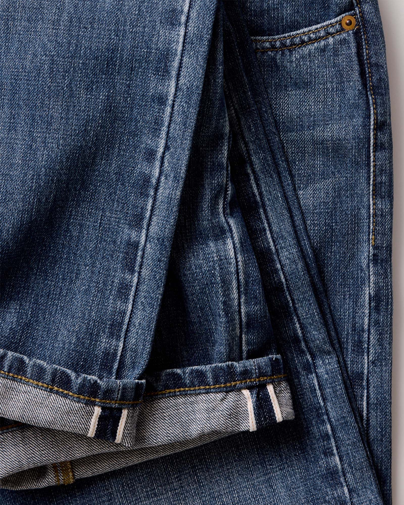 The Straight Jean in Mid Wash Organic Selvedge | Modern Menswear by yycbvcnbmmnbm