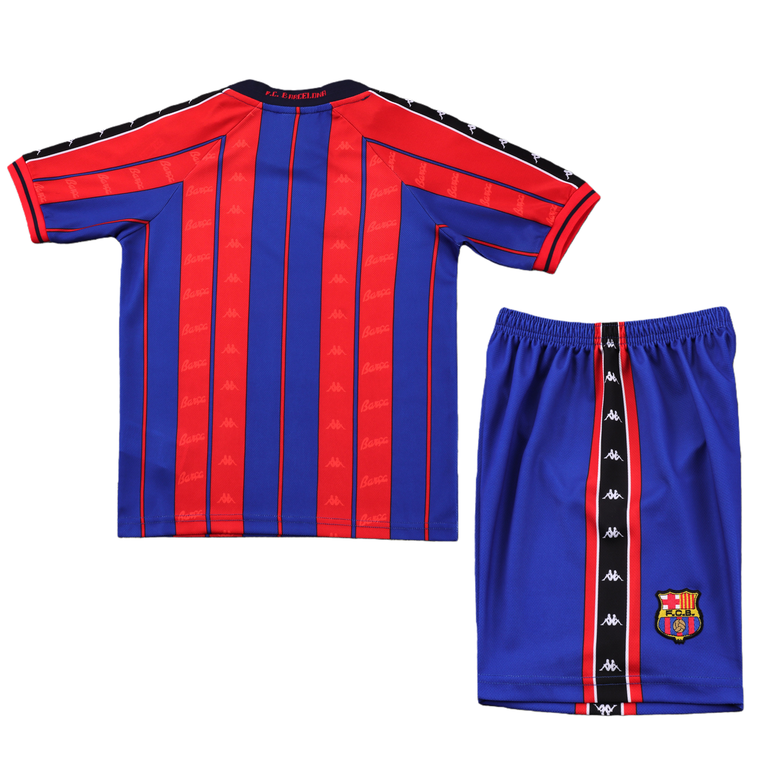 AlphaJersey-Retro Barcelona 1997-98 Home Kids Kit