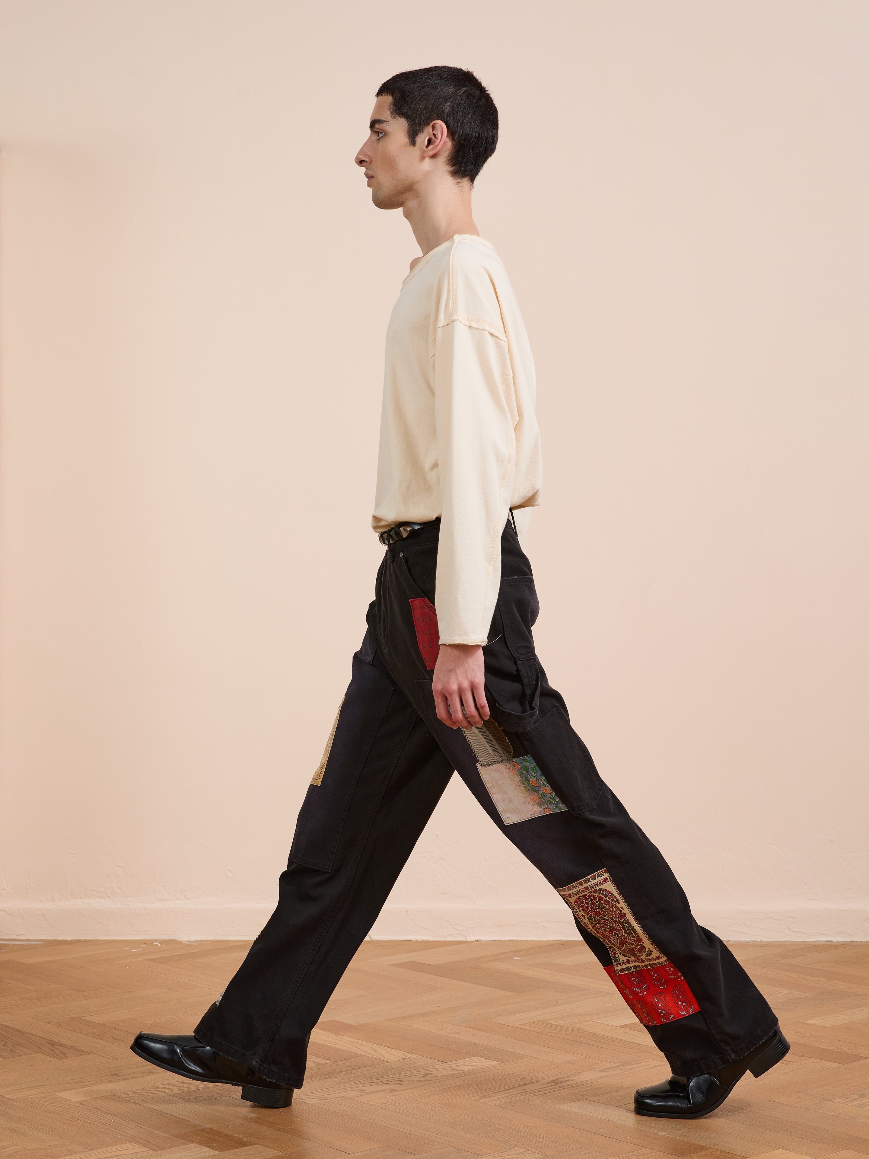 Tapestry Carpenter Canvas Pants | Modern Menswear by yycbvcnbmmnbm
