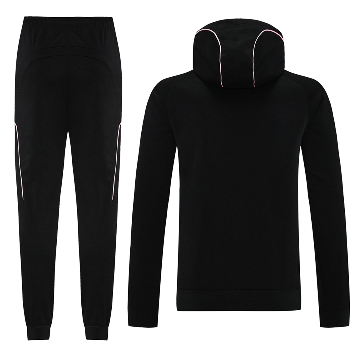 AlphaJersey-INT M.A.M 25-26 Long Sleeves Training Hoodie Set - Black Hoodie + Pants