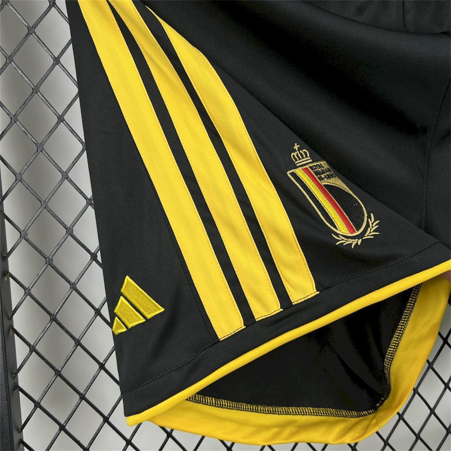 AlphaJersey-Belgium 2026 Home Black Shorts - Fans Version