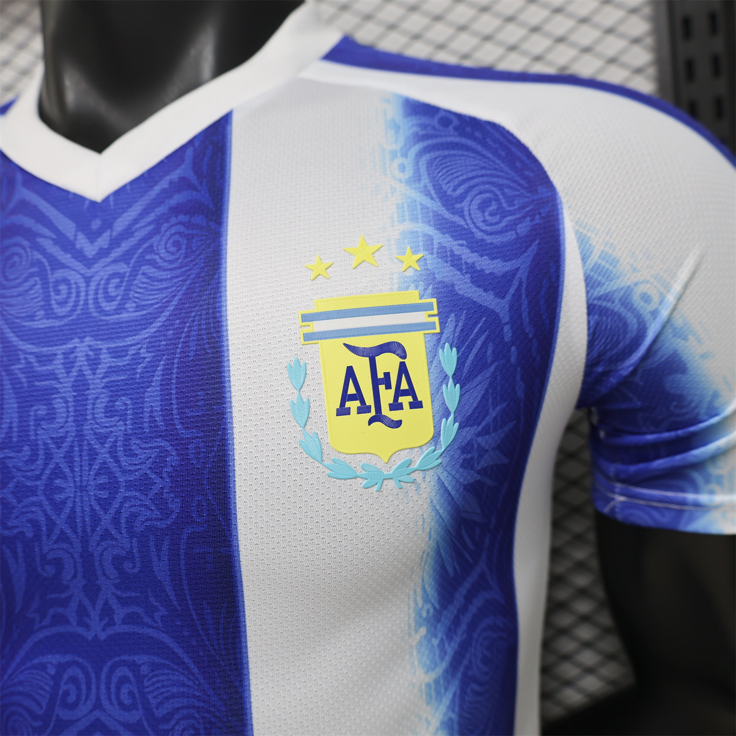 AlphaJersey-Argentina 2026 Deep Blue And White Stripes Special Jersey - Player Version