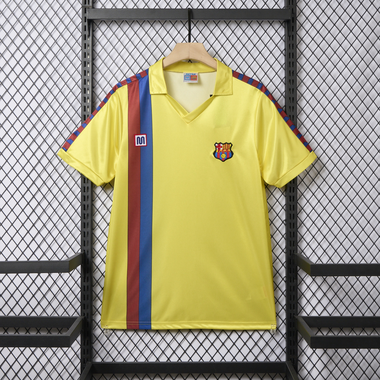 AlphaJersey-Retro Barcelona 1982-84 Away Yellow Jersey