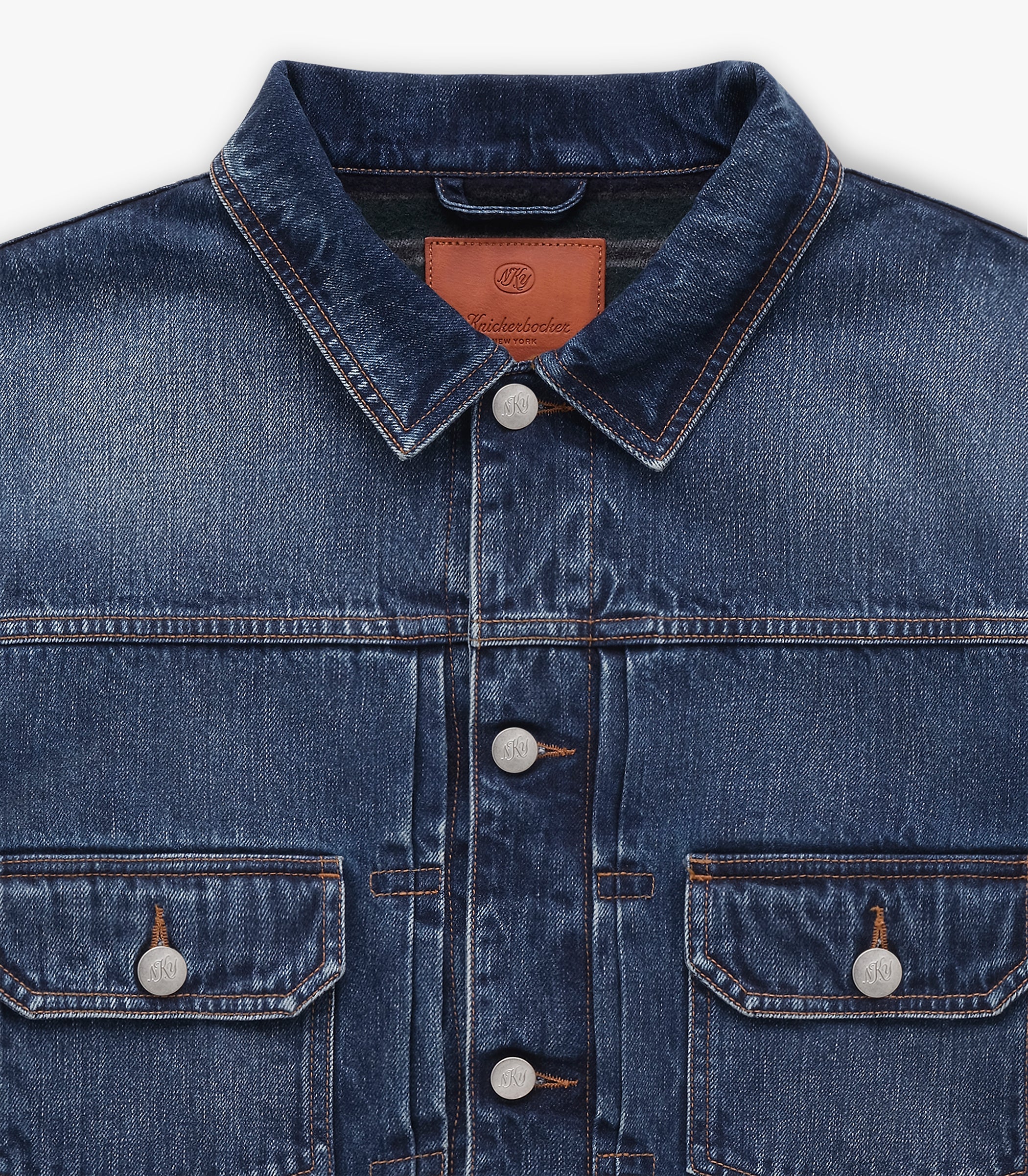 Wayfarer Wool Blanket Lined Denim Trucker | Modern Menswear by yycbvcnbmmnbm