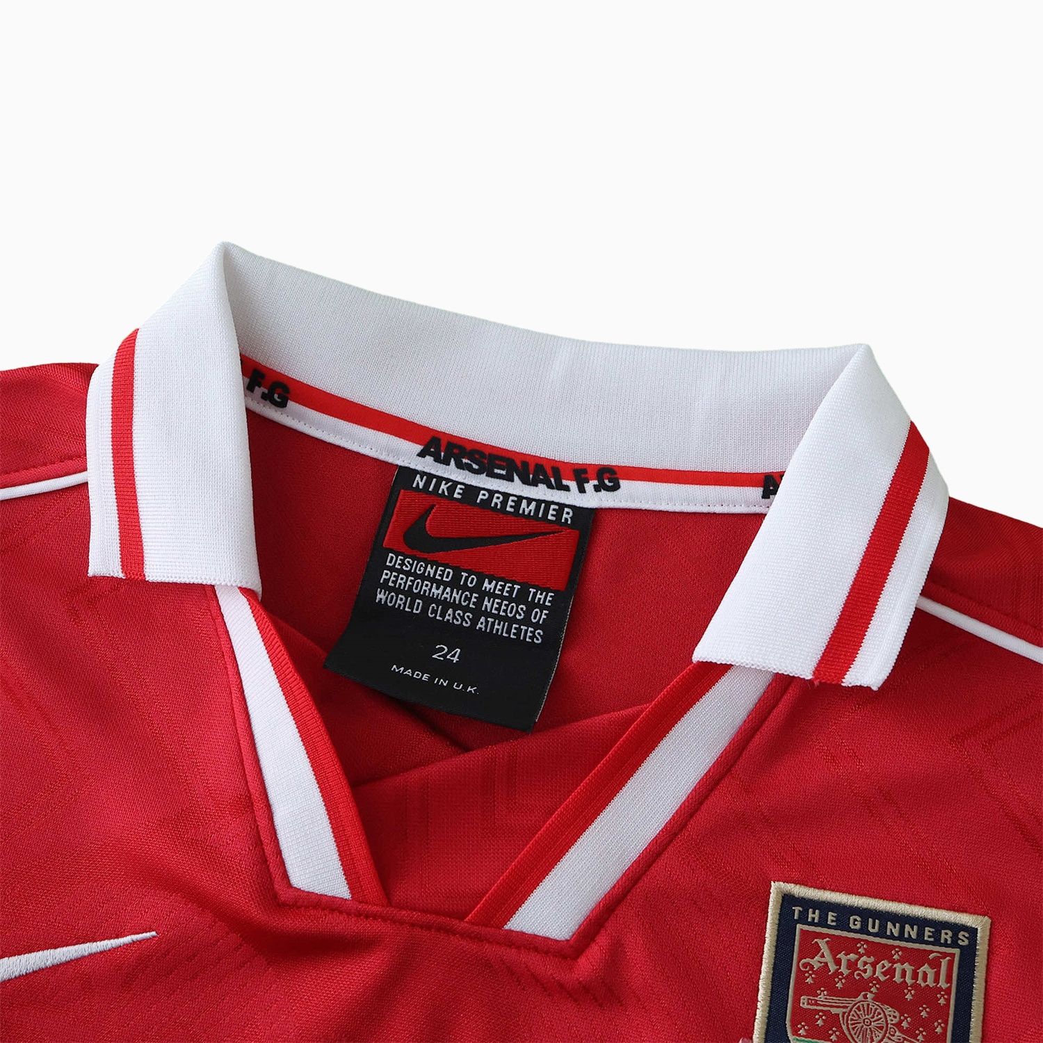 AlphaJersey-Retro Arsenal 1996-97 Home Kids Kit
