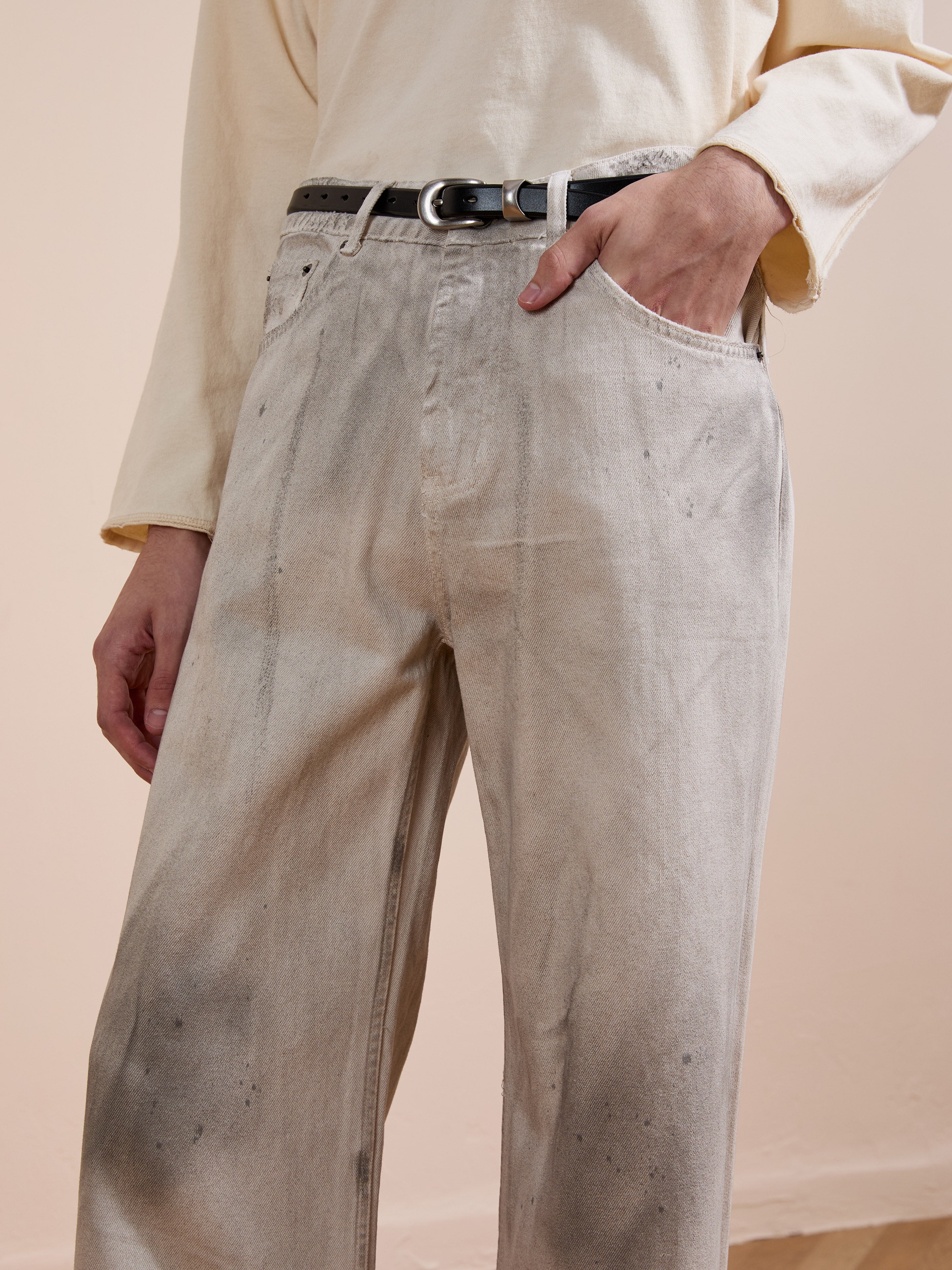 Lacy Baggy Jeans | Modern Menswear by yycbvcnbmmnbm