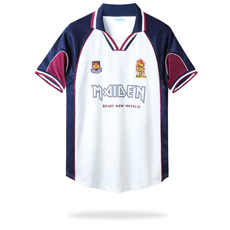 AlphaJersey-Retro Iron Maiden x West Ham 1999-01 Away Jersey