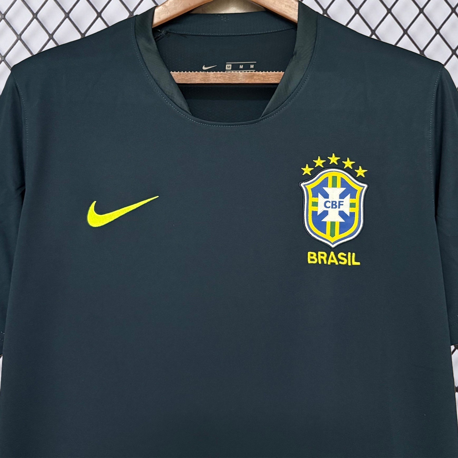 AlphaJersey-Brazil 2026 Dark Blue Training Jersey - Fans Version