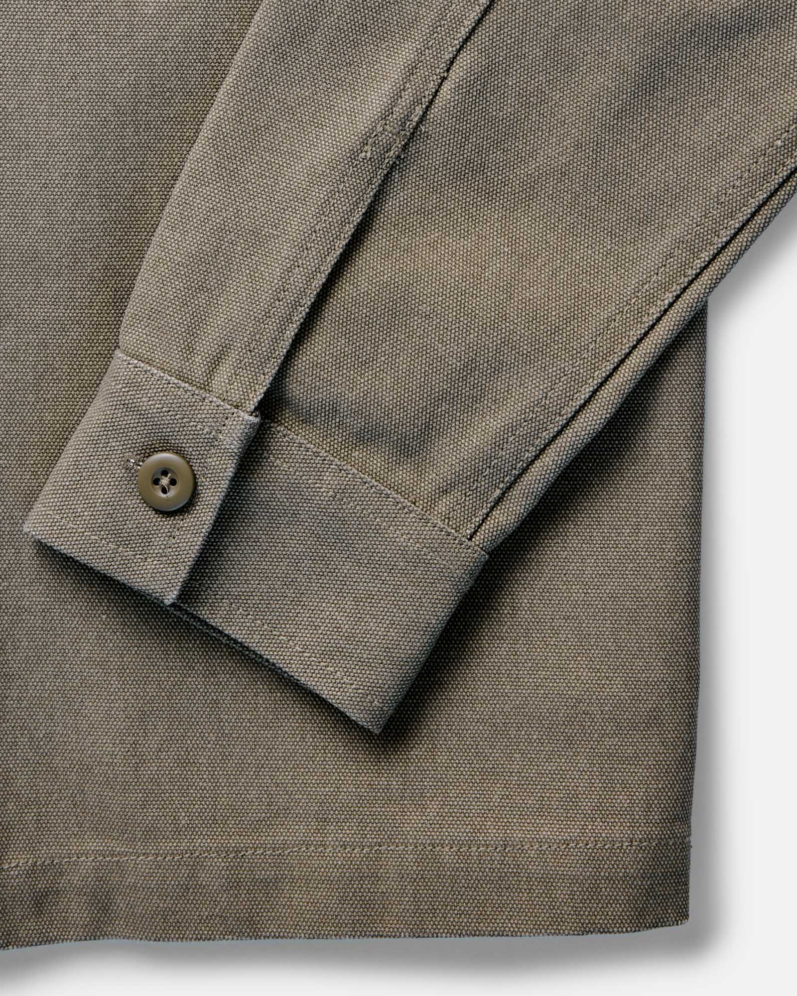 The Shop Shirt in Stone Chipped Canvas | Modern Menswear by yycbvcnbmmnbm