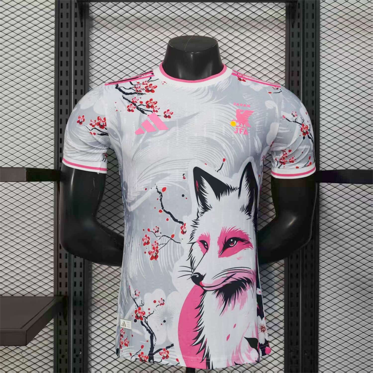 AlphaJersey-Japan 25-26 Plum Blossom and Snow Fox White Jersey - Player Version