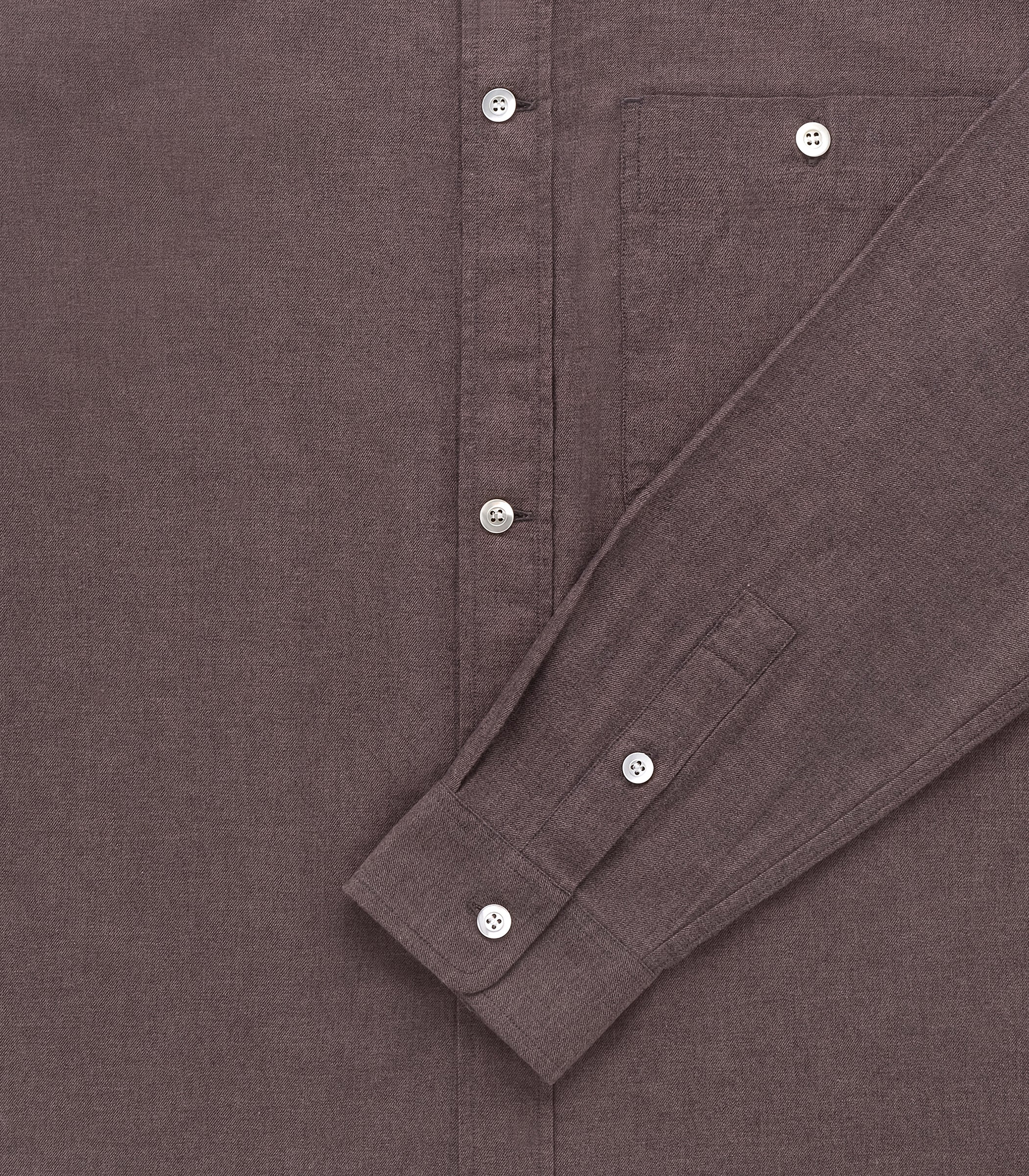 Carmine Flannel Twill Cotton Shirt | Modern Menswear by yycbvcnbmmnbm