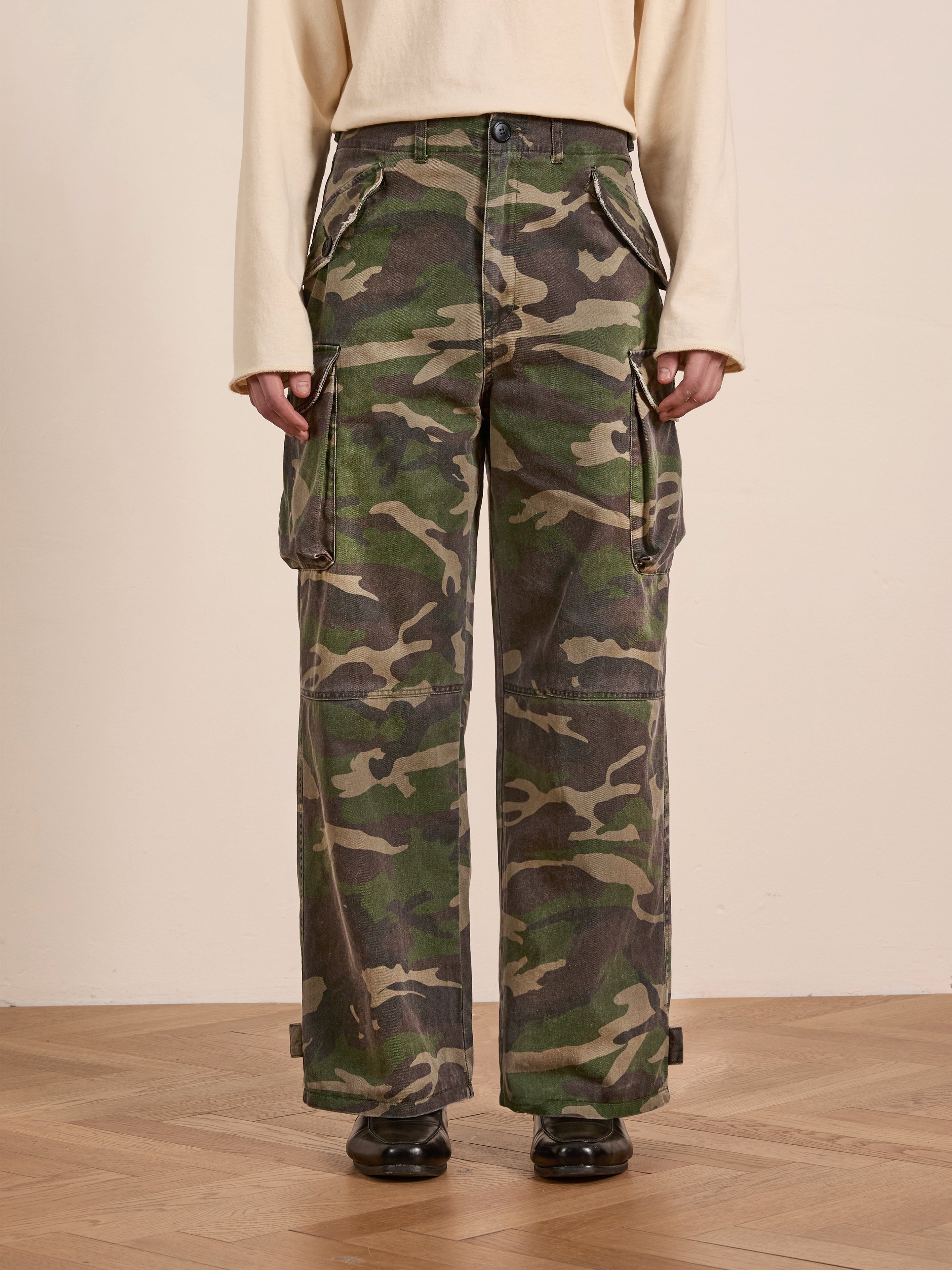 Camouflage Twill Utility Cargo Pants | Modern Menswear by yycbvcnbmmnbm
