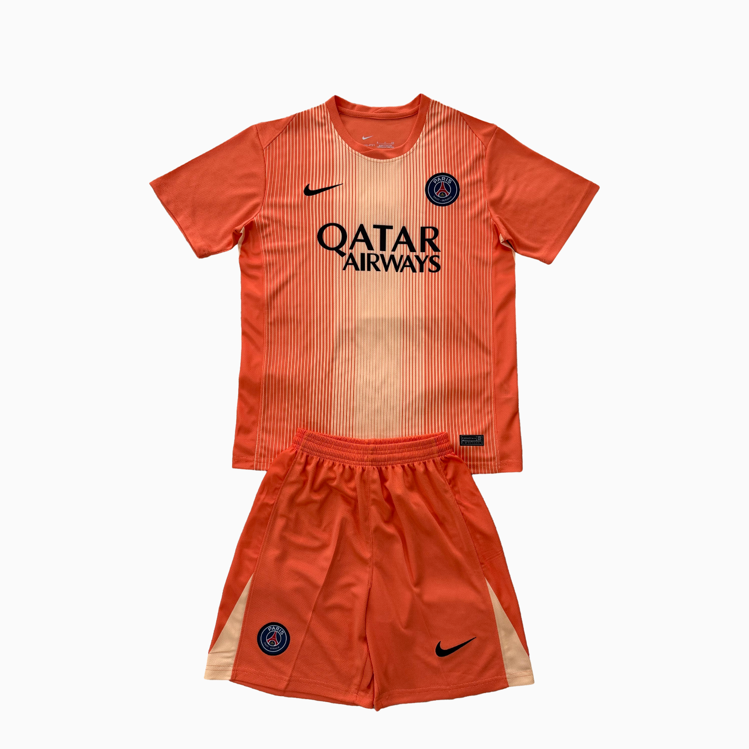 AlphaJersey-Paris Saint-Germain PSG 25-26 Orange Goalkeeper Men's Adult Jersey Set - Fans Version