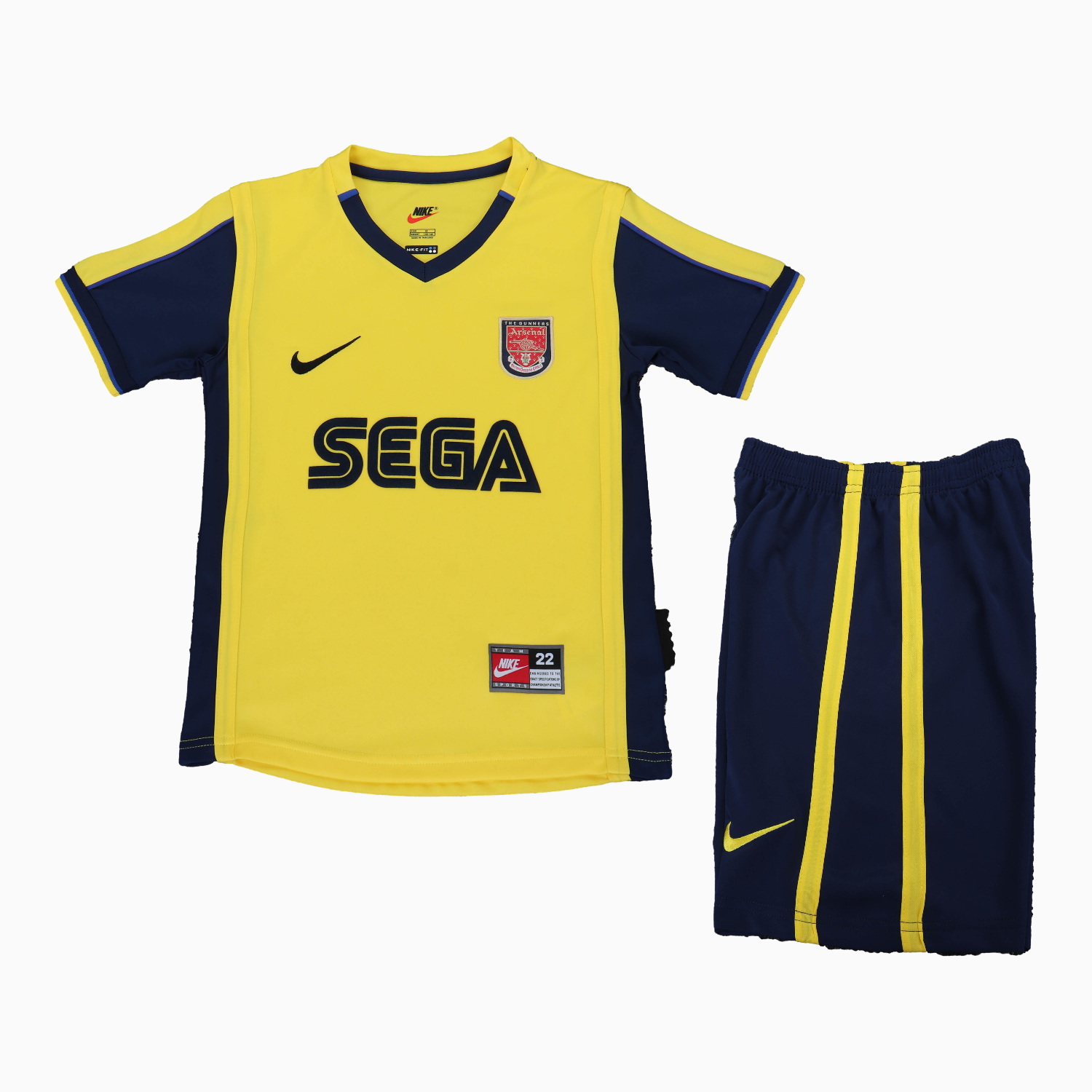 AlphaJersey-Retro Arsenal 2000-01 Away Kids Kit