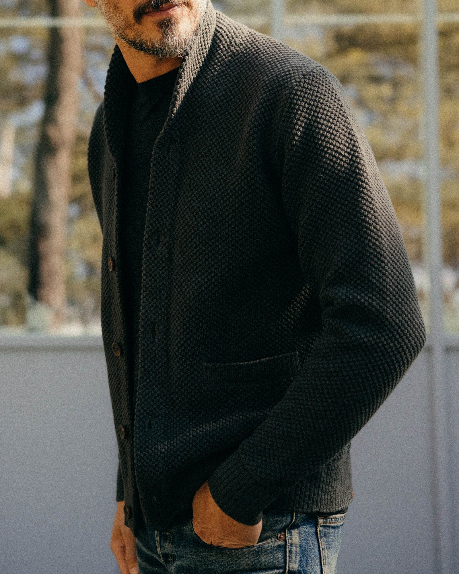 The Crawford Sweater in Charcoal | Modern Menswear by yycbvcnbmmnbm