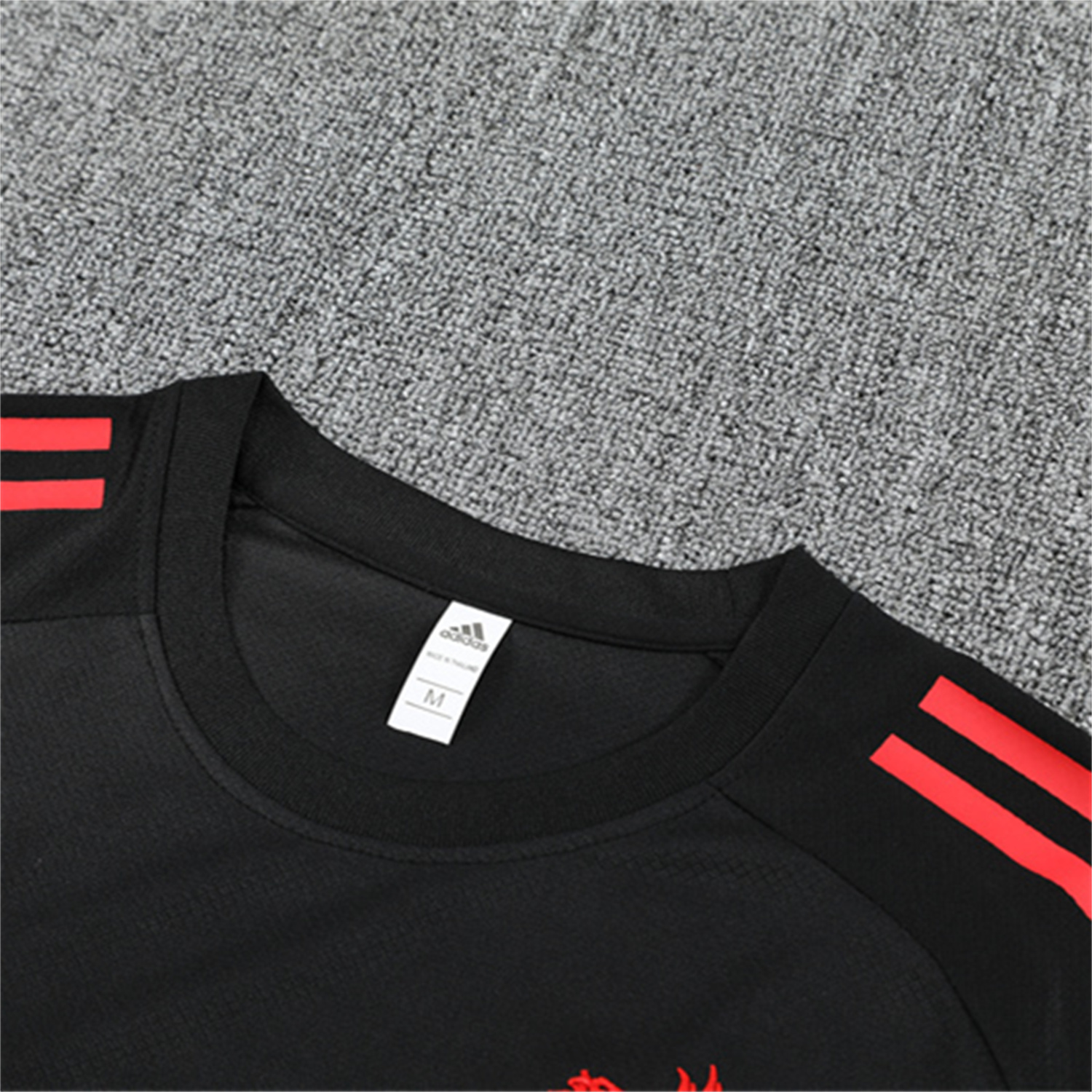 AlphaJersey-Liver.pool 25-26 Short-Sleeve Training Set - Black Top & Black Shorts