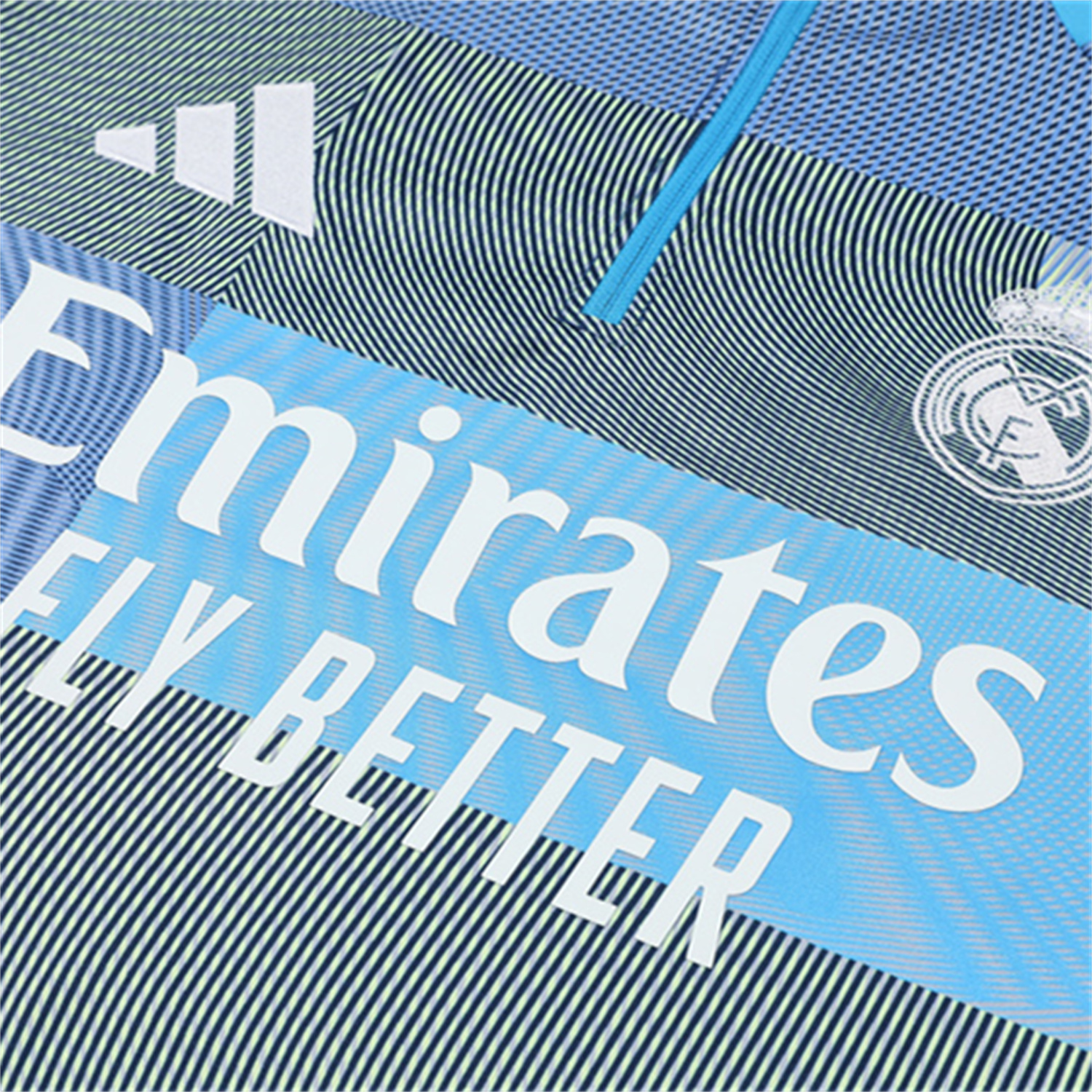 AlphaJersey-Real Madrid 25-26 Kids Long Sleeves Training Set - Blue-Gray Camouflage Top & Blue Pants