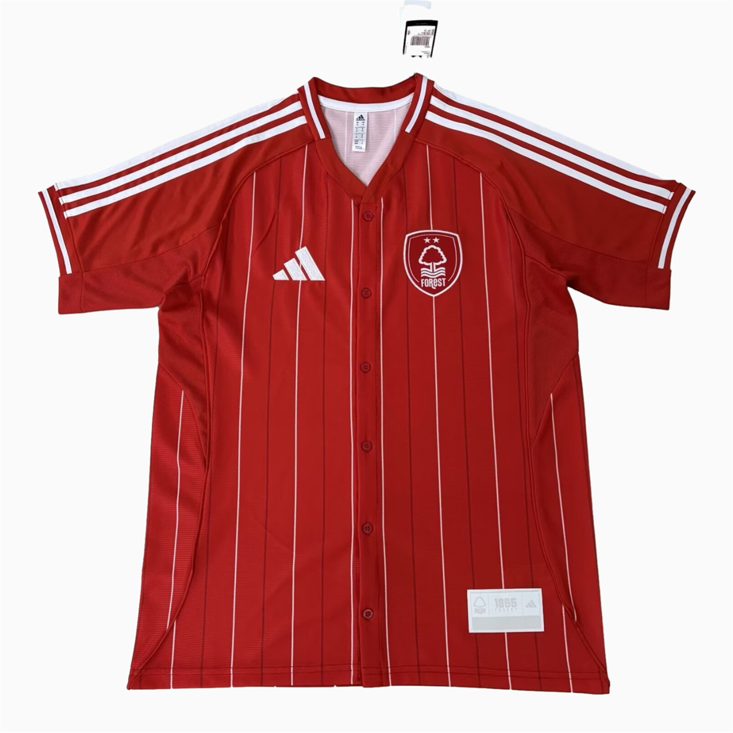 AlphaJersey-Nottingham Forest 25-26 Red Baseball Jersey
