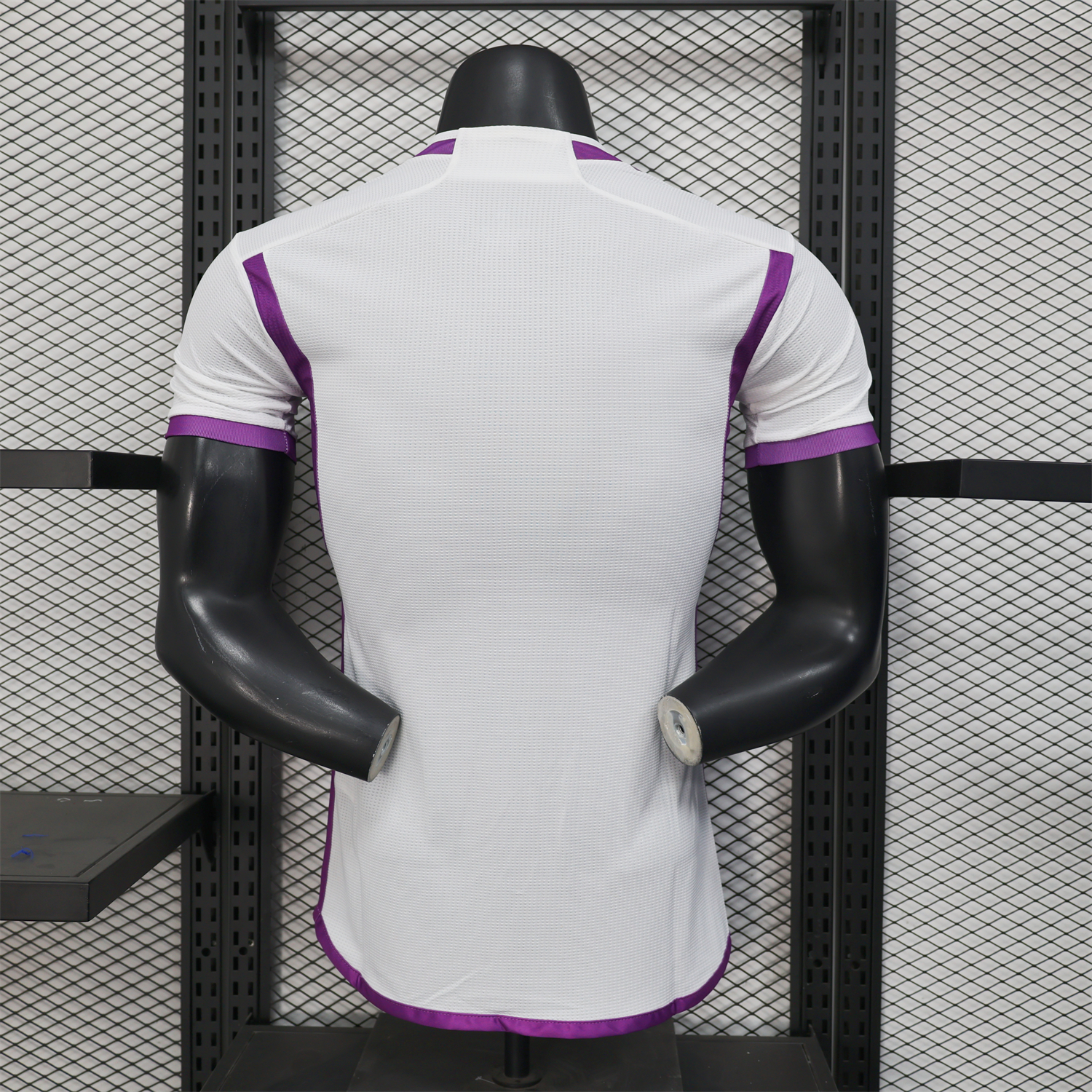 AlphaJersey-Algeria 25-26 White Purple Gradient with Hexagonal Pattern Jersey - Player Version