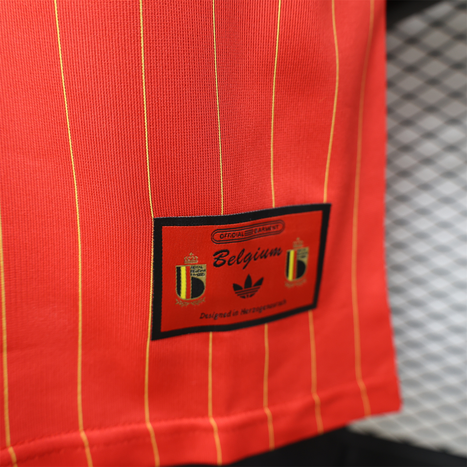 AlphaJersey-Belgium 2026 Terrace Icon Retro Casual Style Red Jersey - Player Version