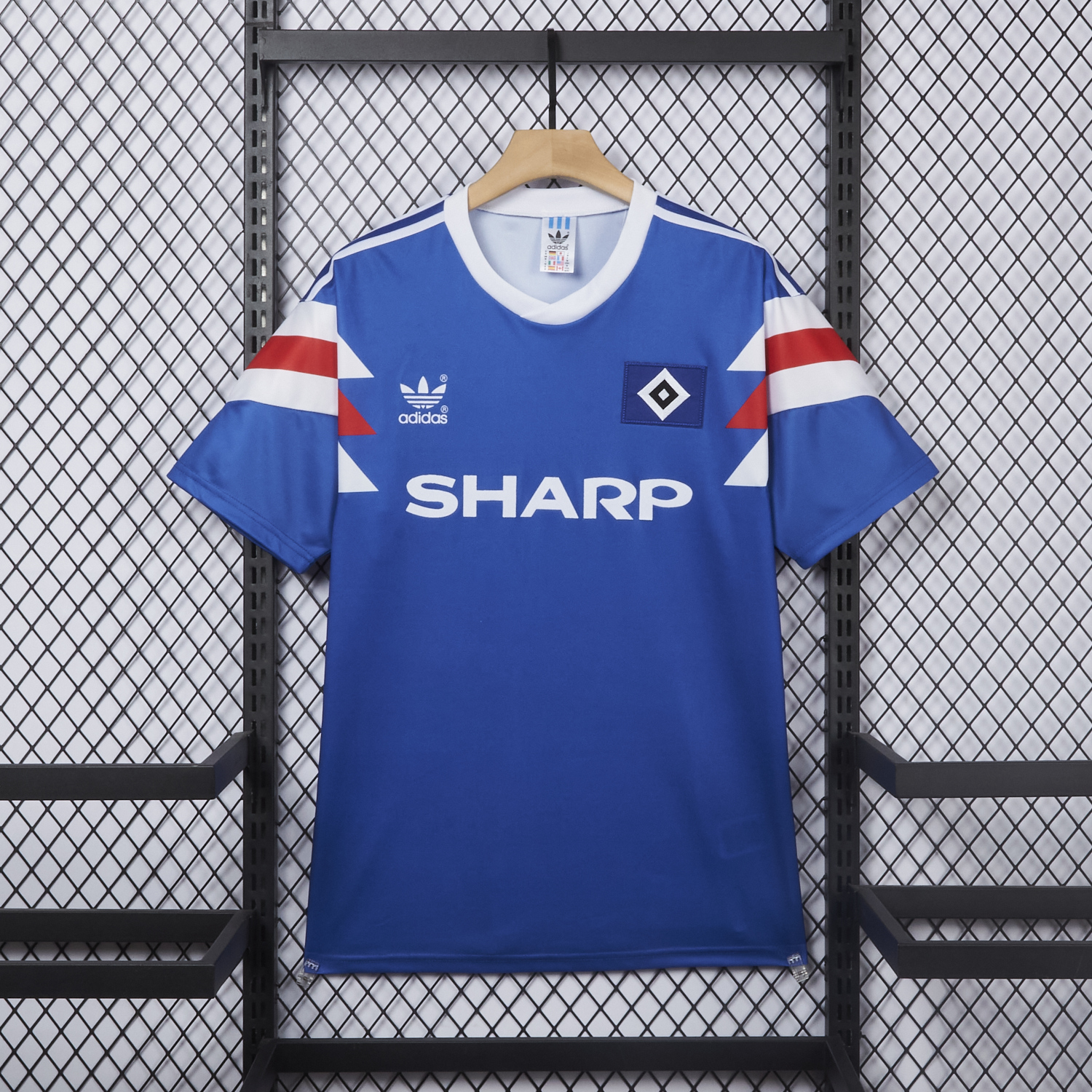 AlphaJersey-Retro Hamburger SV 1990-91 Away Blue Jersey