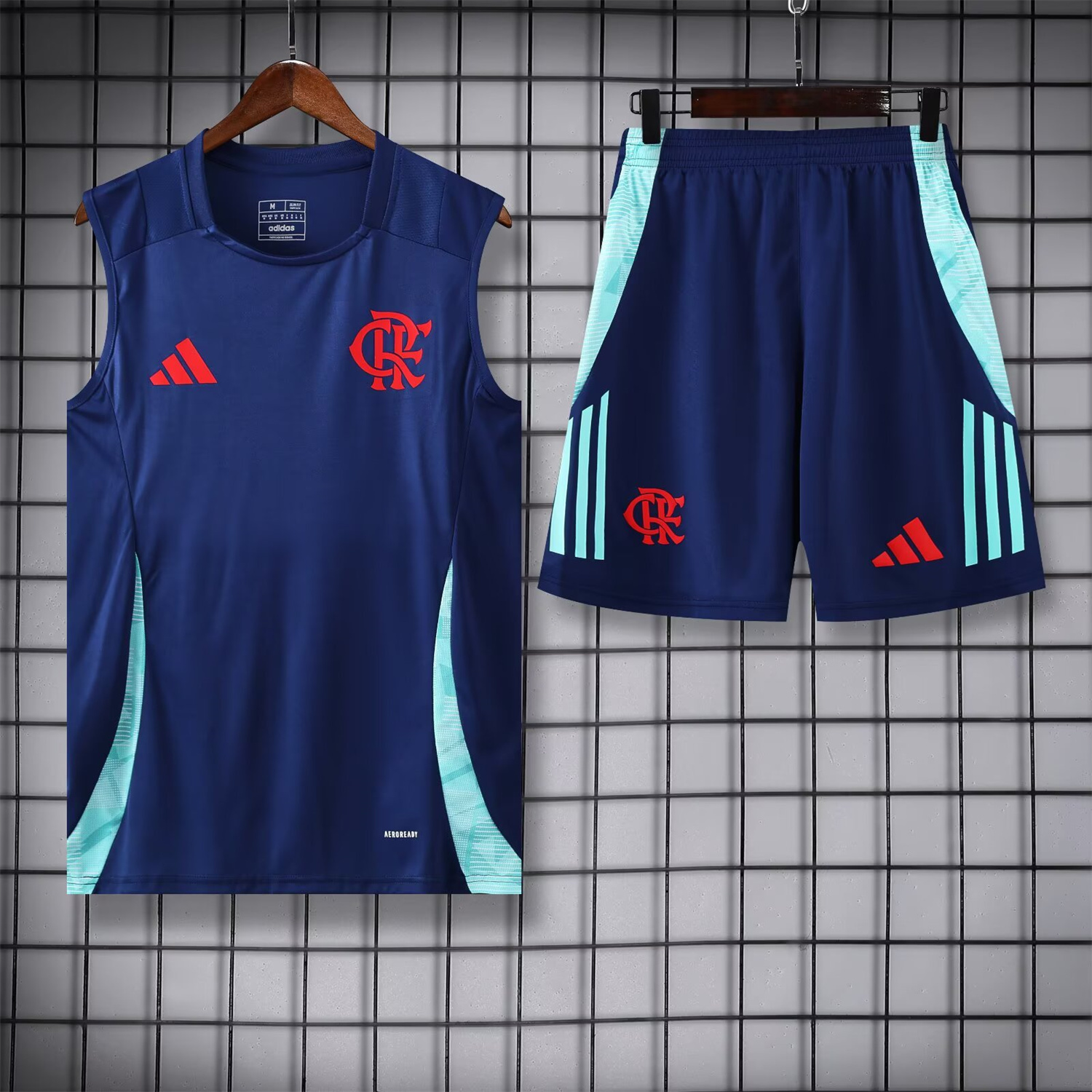 AlphaJersey-Flamengo 25-26 Vest Training Set - Royal Blue With Royal Blue