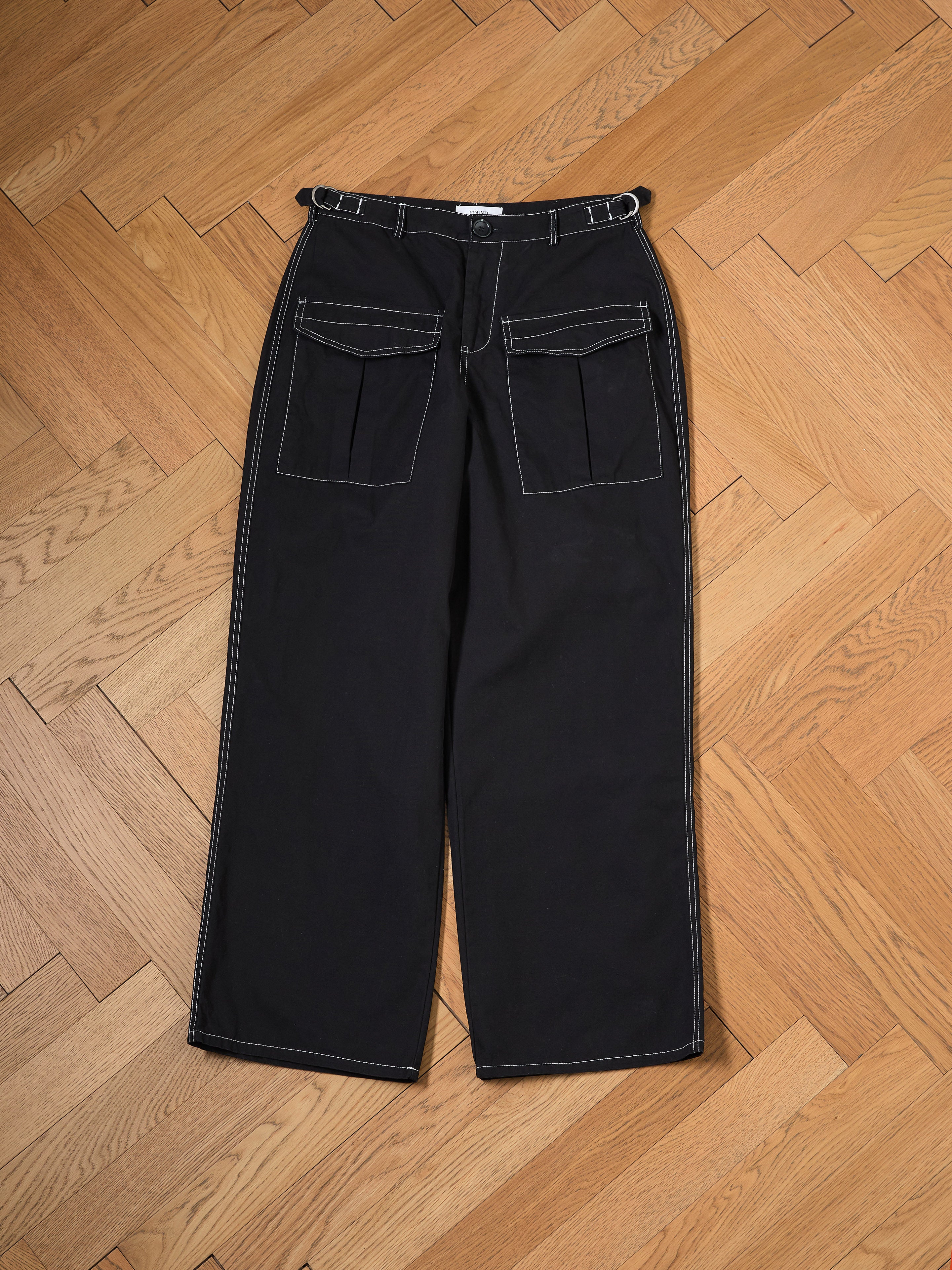 Lucca Black Contrast Pocket Pants | Modern Menswear by yycbvcnbmmnbm