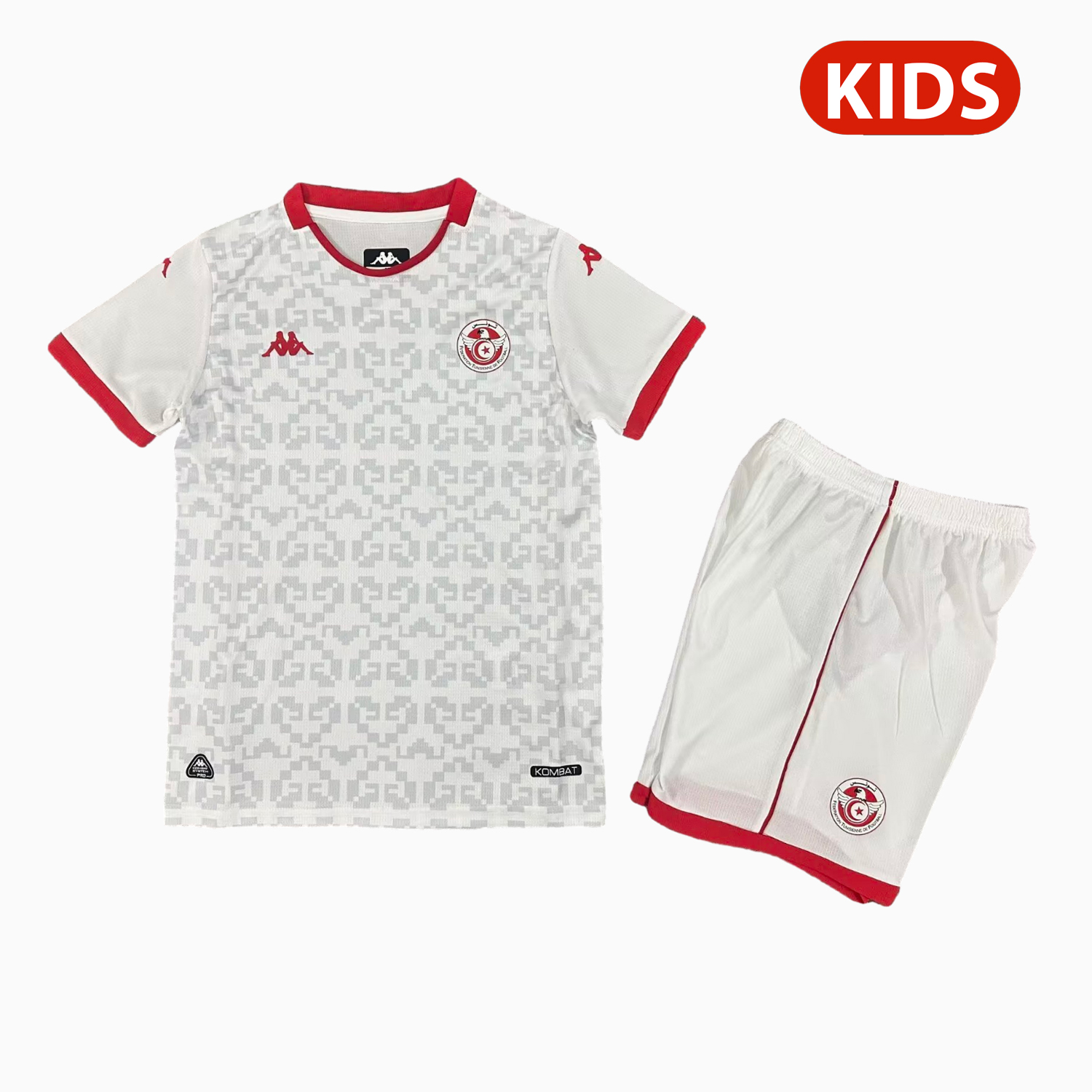 AlphaJersey-Tunisia 2026 Away White Kids Kit