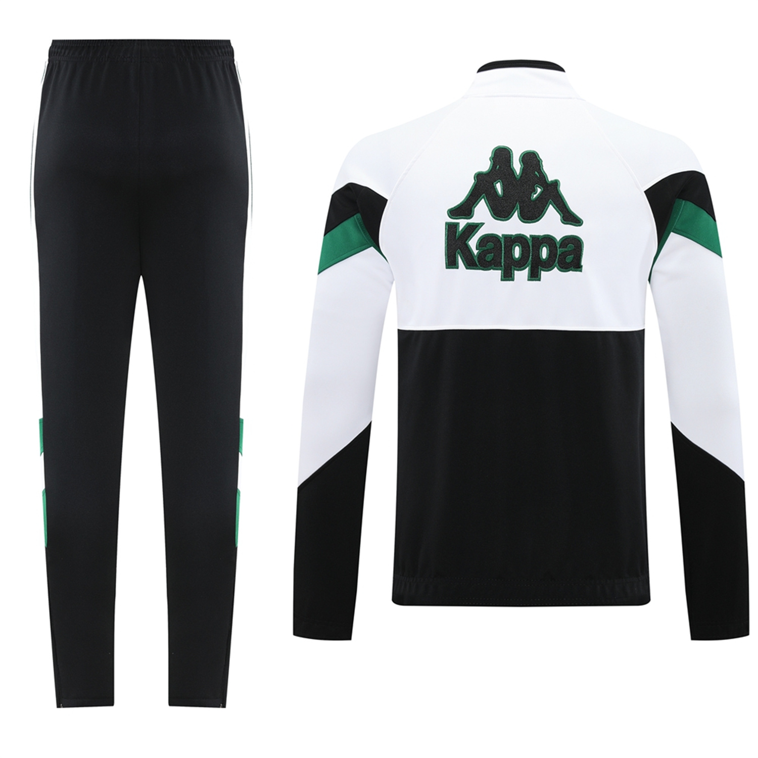 AlphaJersey-Real Betis 25-26 Jacket Training Tracksuit - Green White Black Throwback Jackets & Black Pants