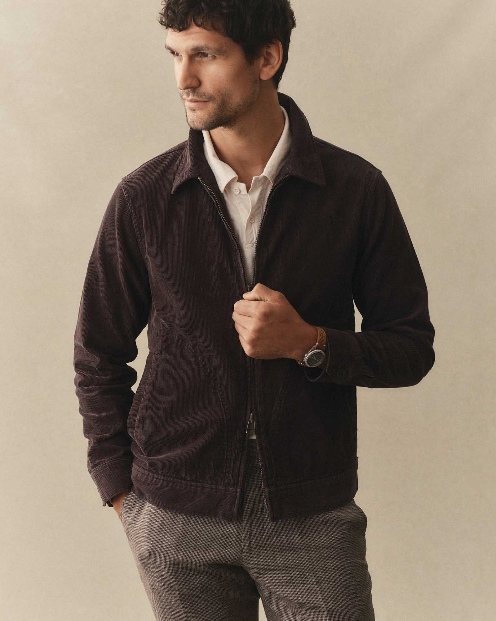 The Piston Jacket in Coal Corduroy | Modern Menswear by yycbvcnbmmnbm