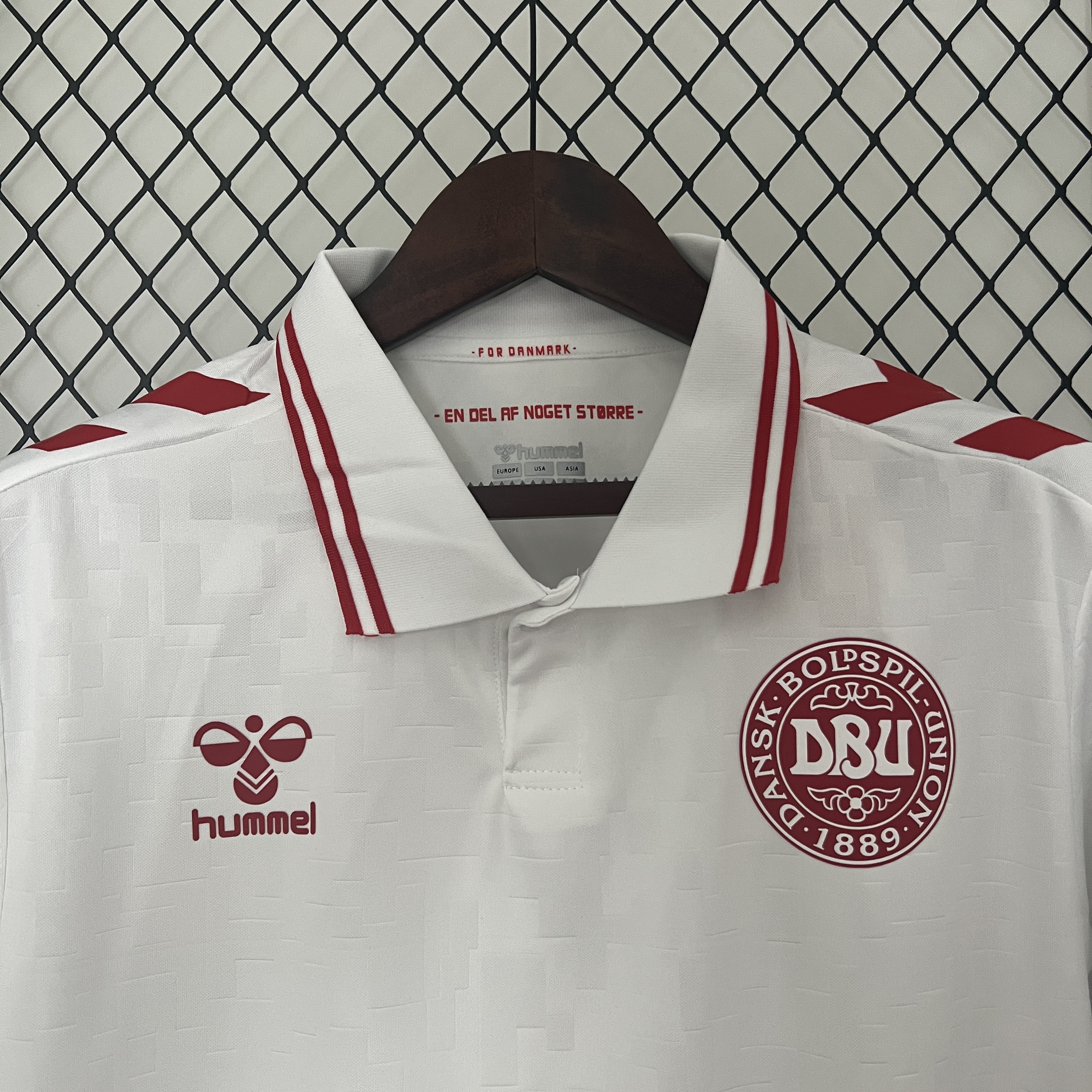 AlphaJersey-Denmark 2024 Away Stadium Jersey - Fans Version