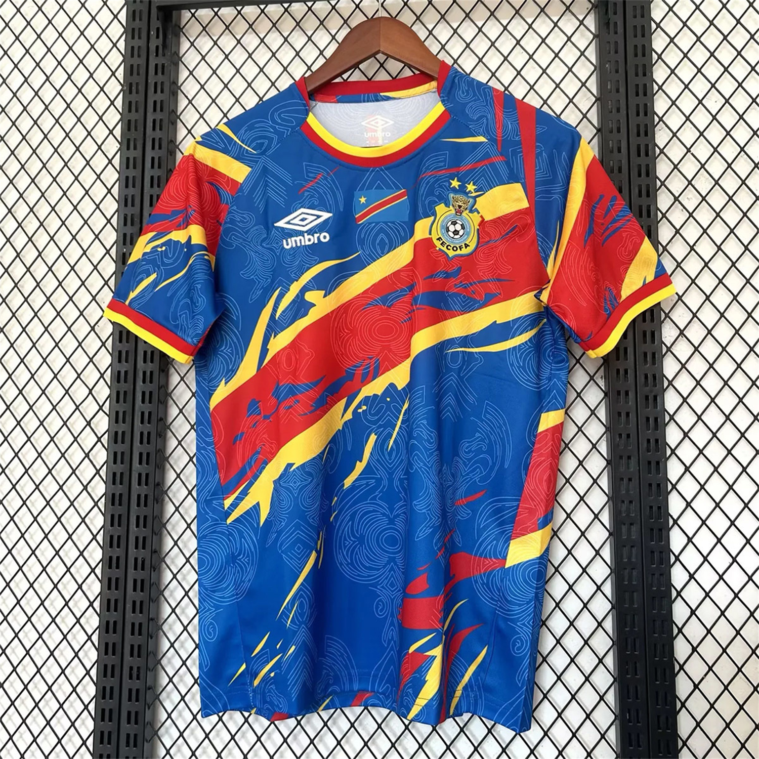 AlphaJersey-Congo 2026 Blue And Red Special Jersey - Fans Version