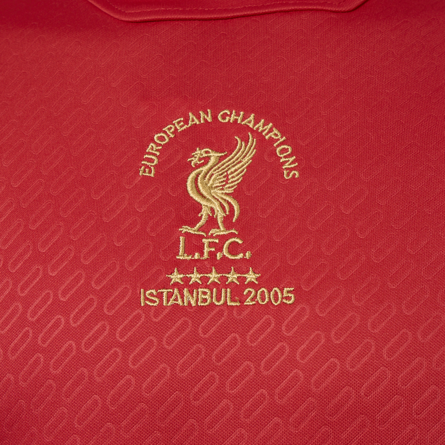 AlphaJersey-Liver.pool 25-26 Istanbul 2005 Anniversary Red Jersey - Fans Version