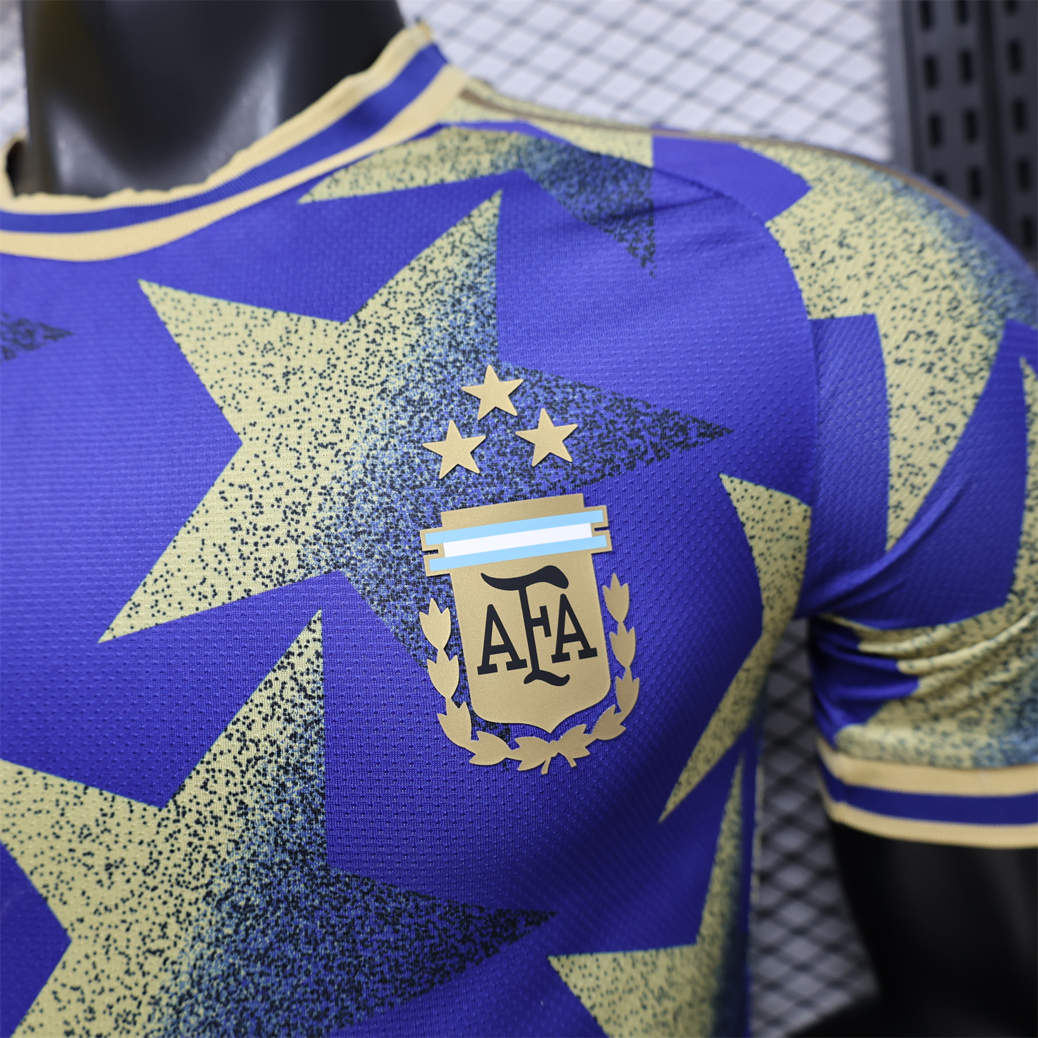 AlphaJersey-Argentina 2026 Yellow Stars Purple Special Jersey - Player Version
