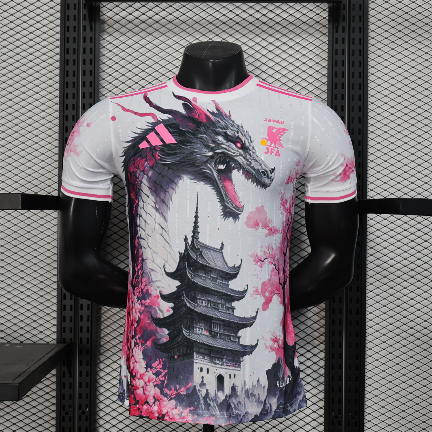 AlphaJersey-Japan 25-26 Black Dragon & Tower White Special Edition Jersey - Player Version
