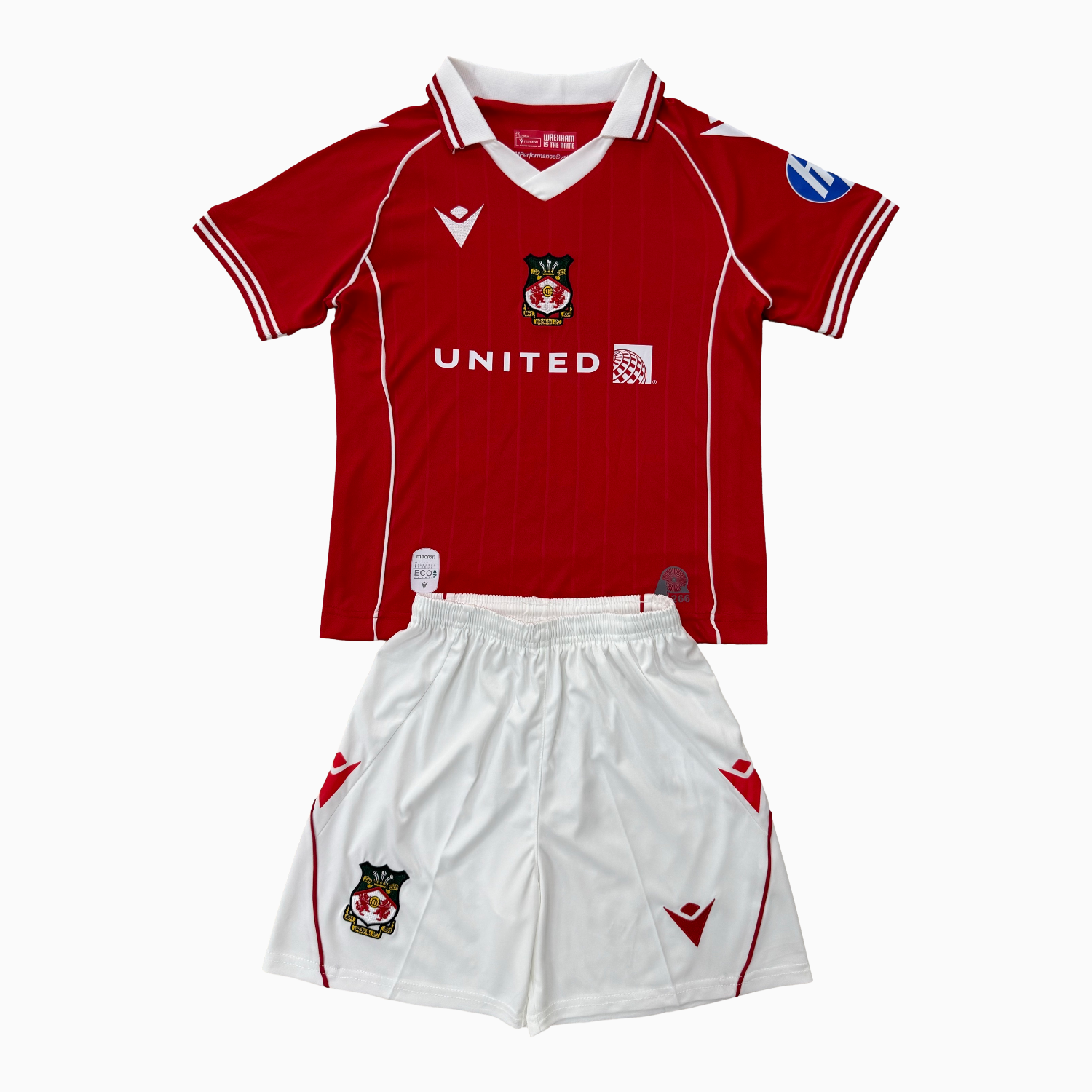 AlphaJersey-Wrexham 25-26 Red Home Kids Kit