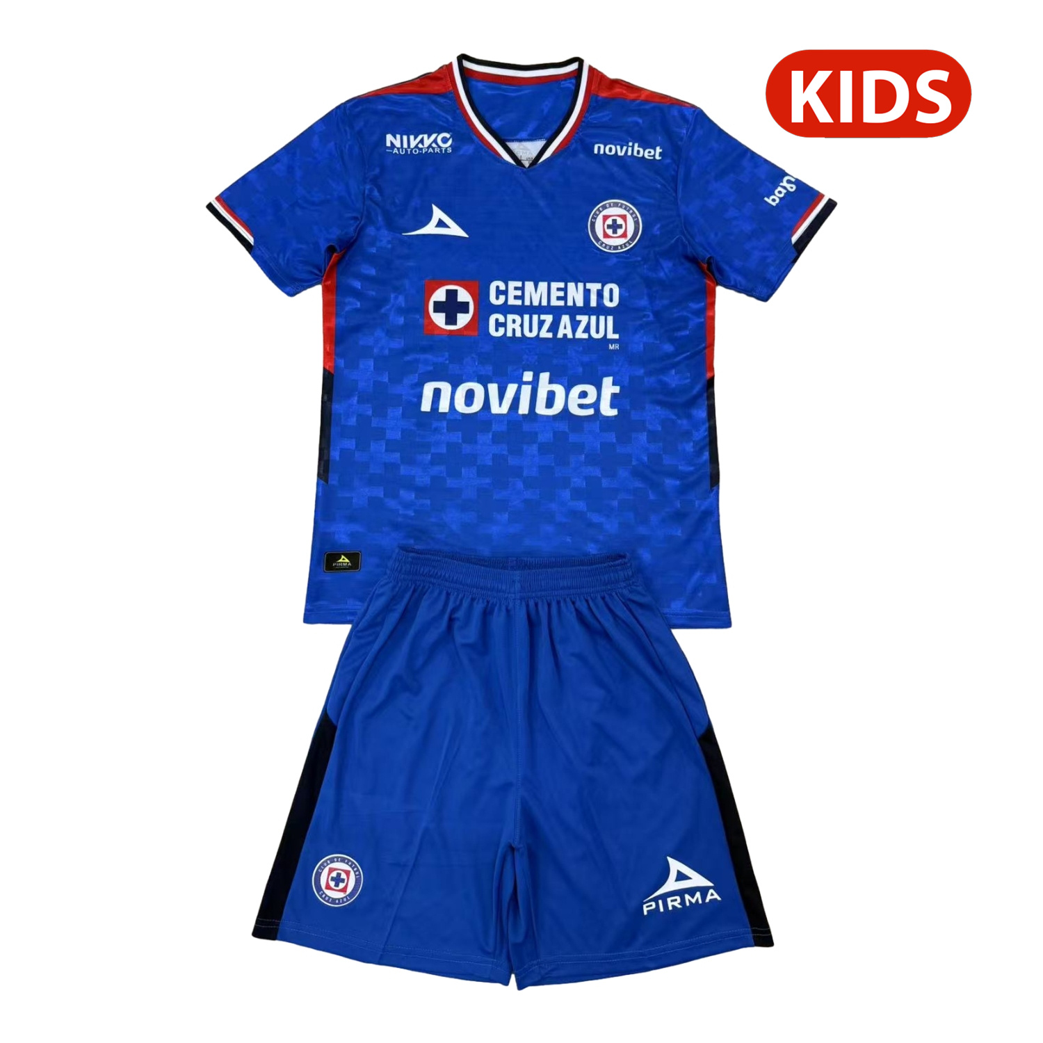 AlphaJersey-Cruz Azul 25-26 Home Blue Kids Kit