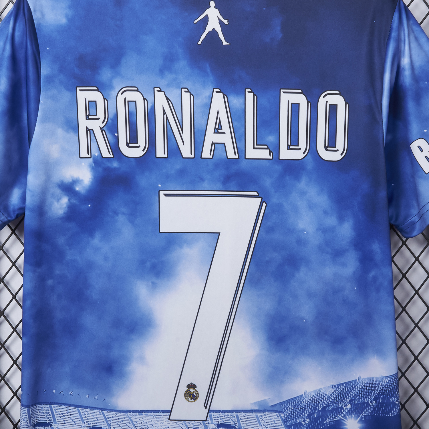 AlphaJersey-Cristiano Ronaldo Real Madrid 2017-18 Away Career Commemorative Jersey - Fans Version