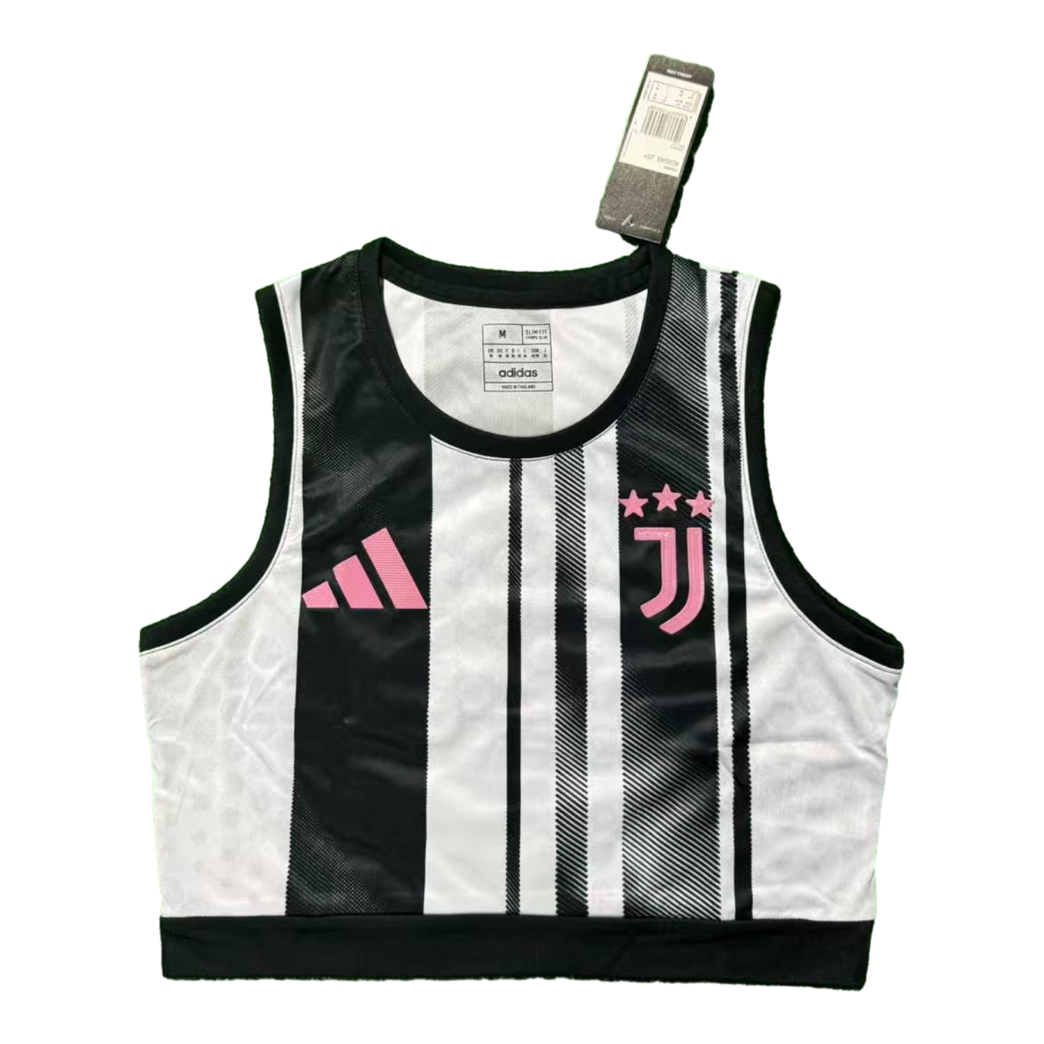 AlphaJersey-Women's Juventus 25-26 Home Black And White Yoga Vest