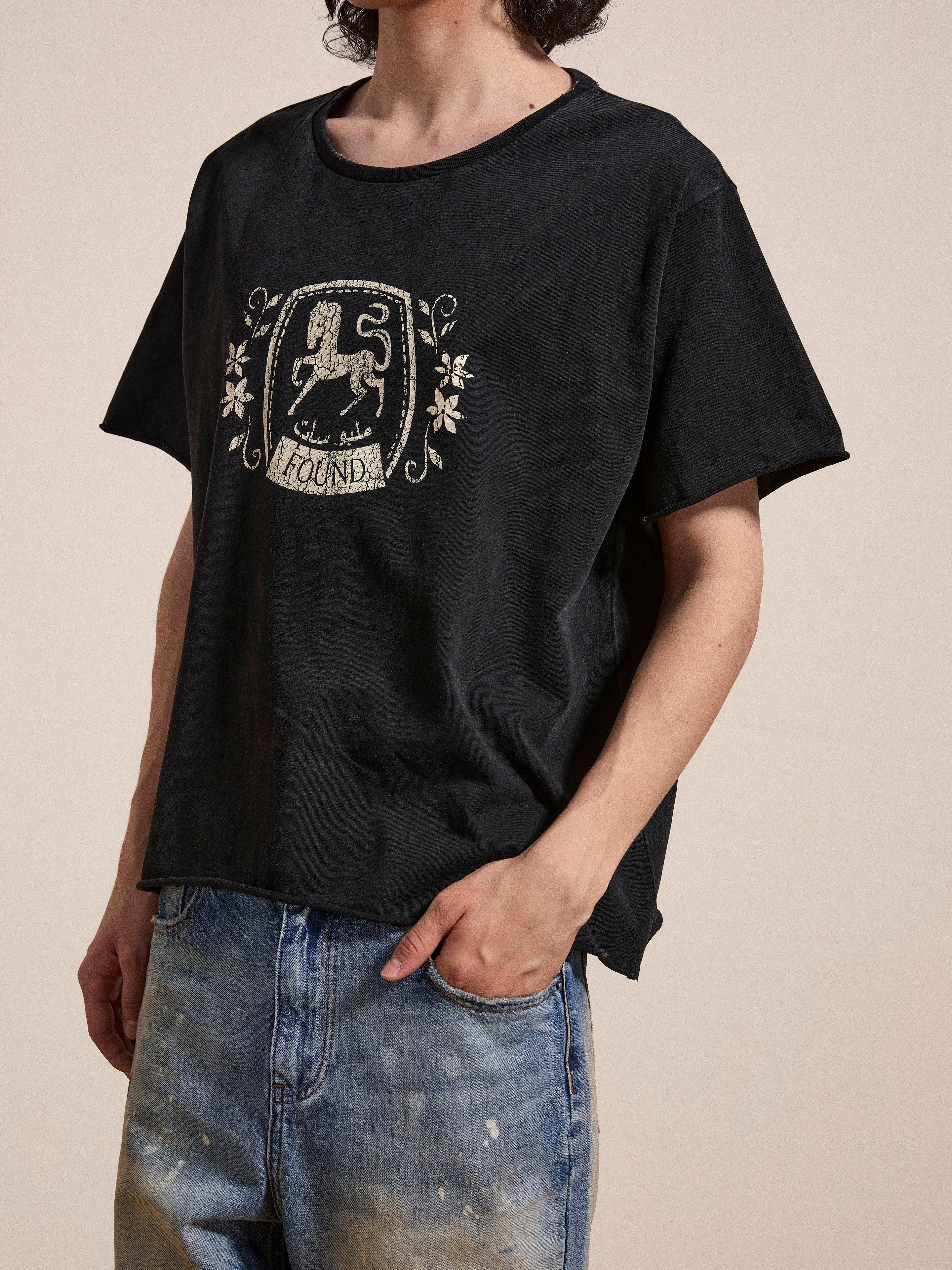 Horse Logo Print Tee | Modern Menswear by yycbvcnbmmnbm