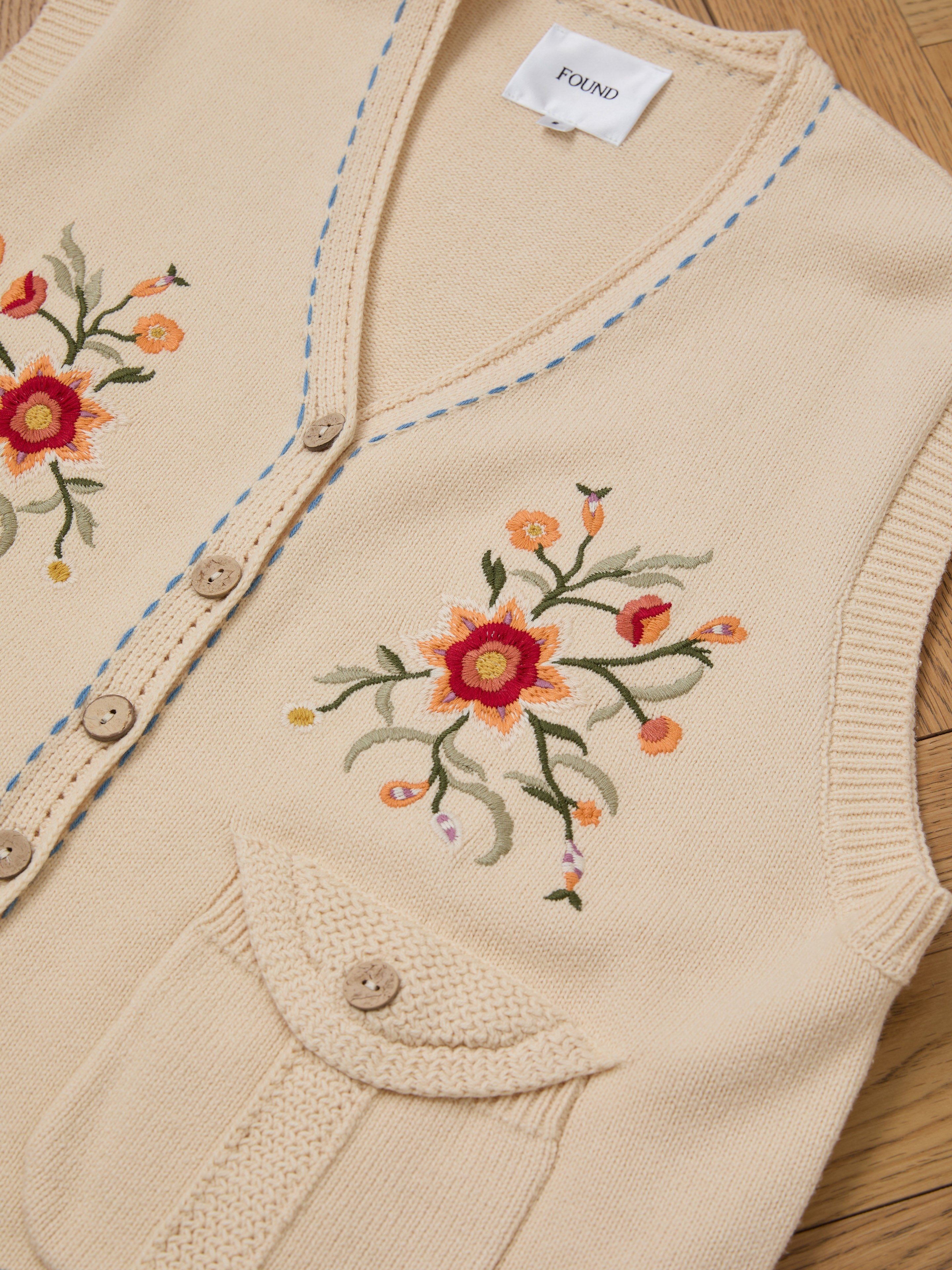 Floral Embroidered Knit Vest | Modern Menswear by yycbvcnbmmnbm