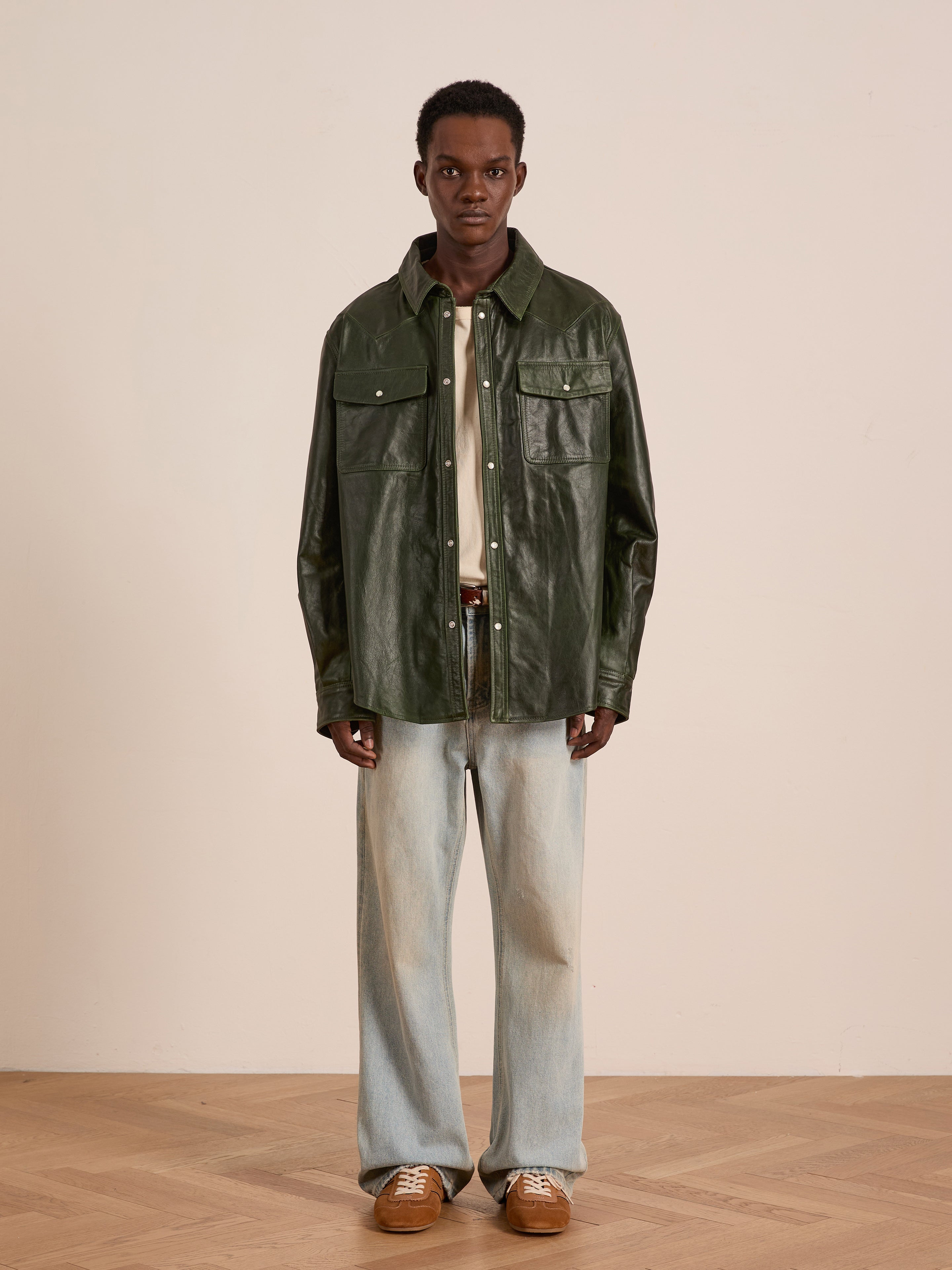 Forest Leather Western Shirt | Modern Menswear by yycbvcnbmmnbm