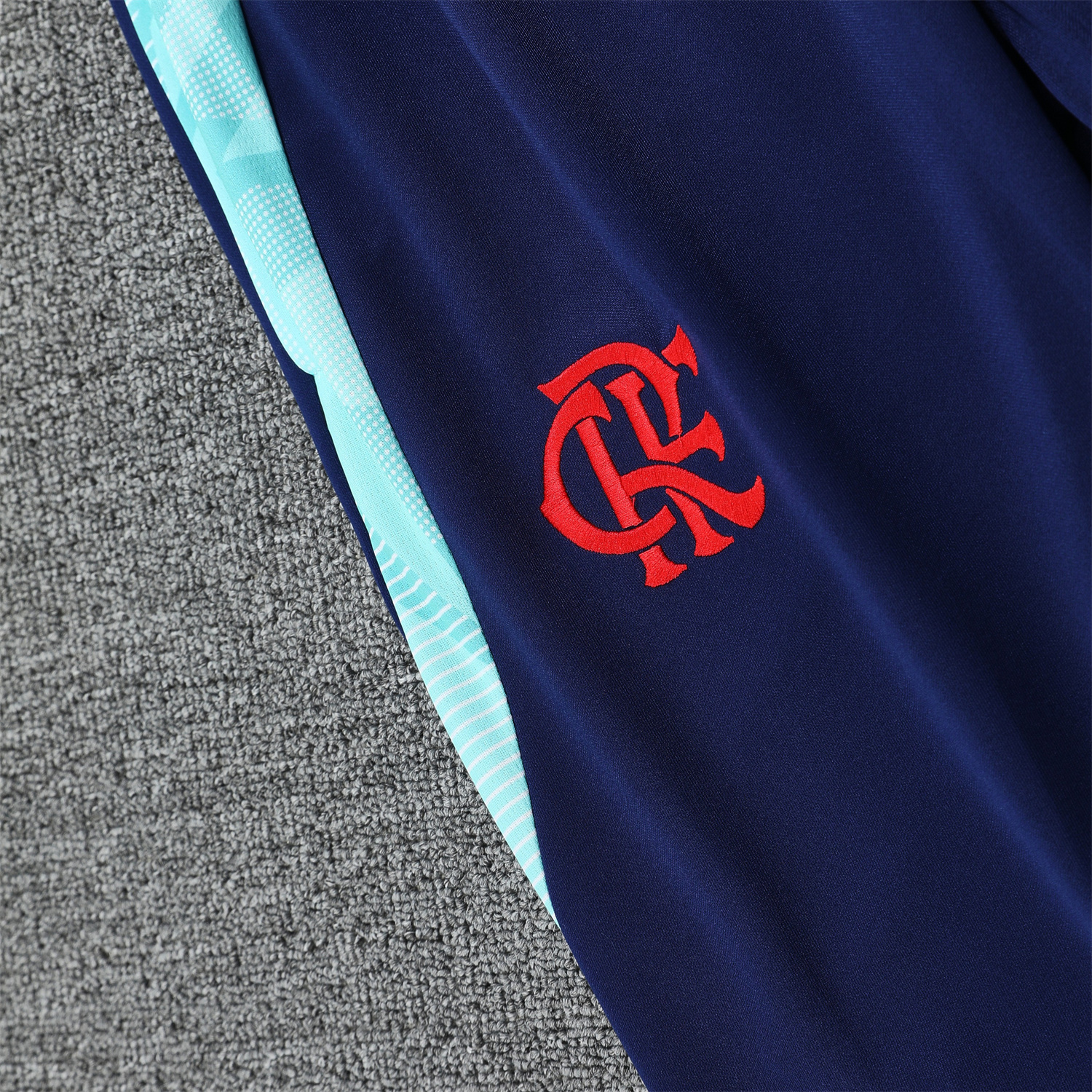AlphaJersey-Flamengo 25-26 Traning Hoodie Set - Light Blue With Royal Blue