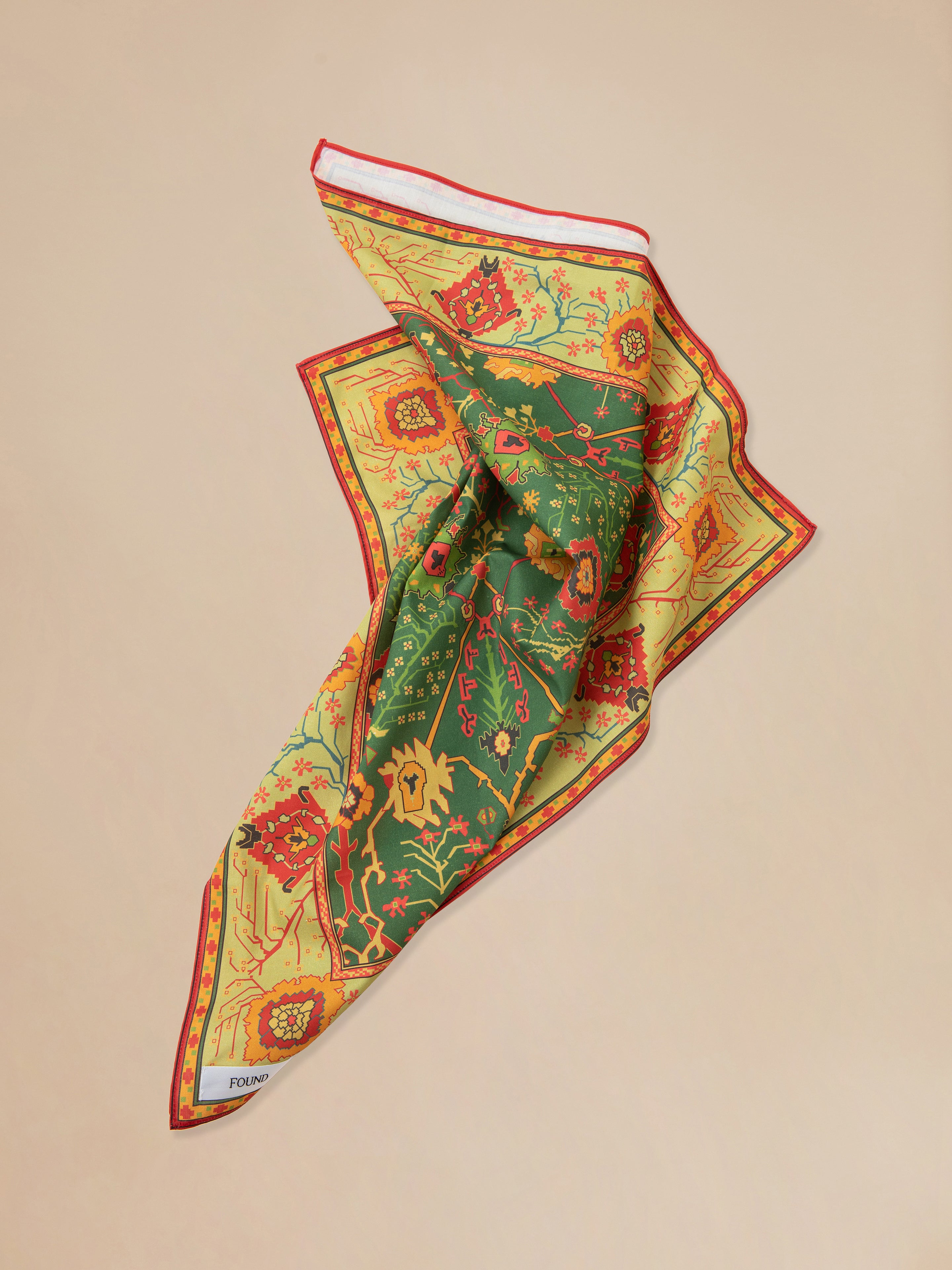 Botanical Mosaic Bandana | Modern Menswear by yycbvcnbmmnbm