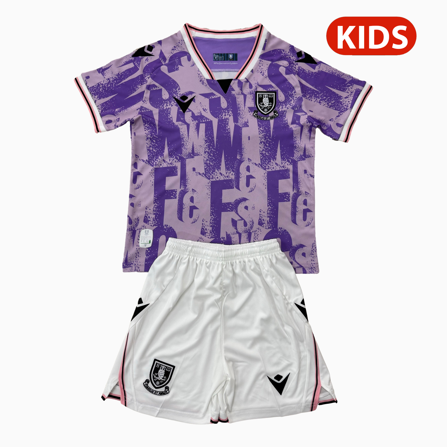 AlphaJersey-Sheffield Wednesday 25-26 Away Kids Kit